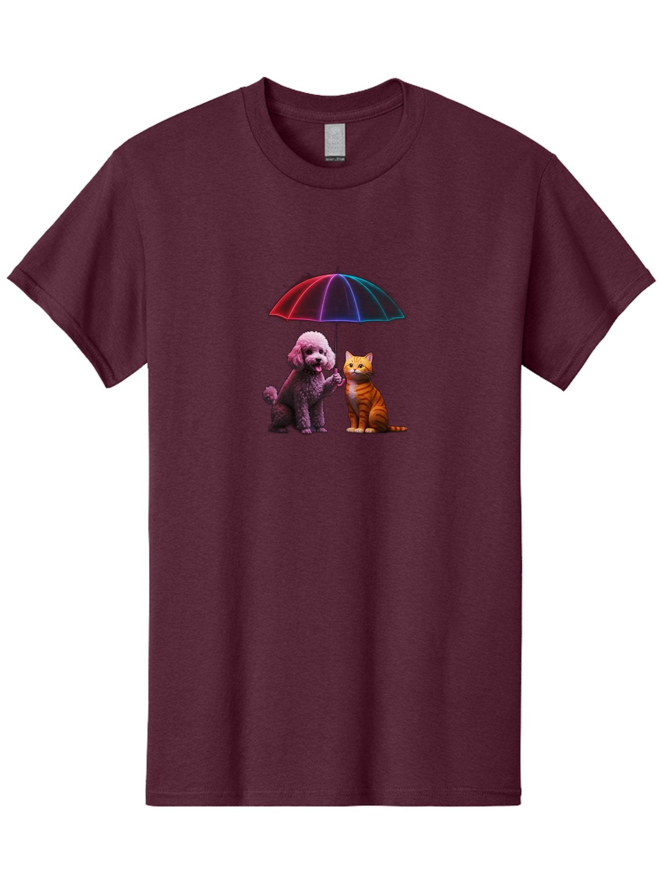 Dog-And-Cat-Under-Umbrella Men'S Graphic Tee, 100% Cotton, Comfortable Casual Summer Wear, Machine Washable, Vintage Camera, Old Camera, Antique Camera, Black Camera, Classic Photography, Photography Equipment, Nostalgic Device, Film Camera, Baf798 8