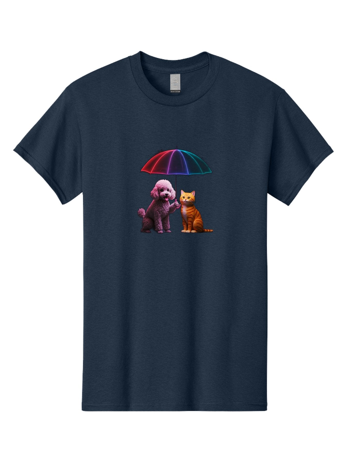 Dog-And-Cat-Under-Umbrella Men'S Graphic Tee, 100% Cotton, Comfortable Casual Summer Wear, Machine Washable, Vintage Camera, Old Camera, Antique Camera, Black Camera, Classic Photography, Photography Equipment, Nostalgic Device, Film Camera, Baf798 5