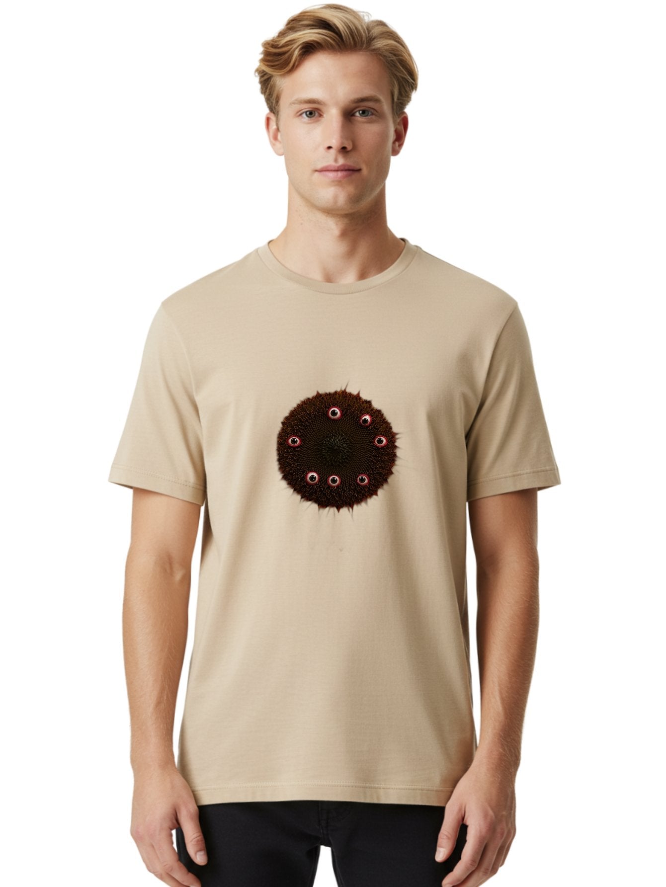 Eyeballs Men'S Graphic Tee, 100% Cotton, Comfortable Casual Summer Wear, Machine Washable, Vintage Camera, Old Camera, Antique Camera, Black Camera, Classic Photography, Photography Equipment, Nostalgic Device, Film Camera, Camera Art Baf803 16