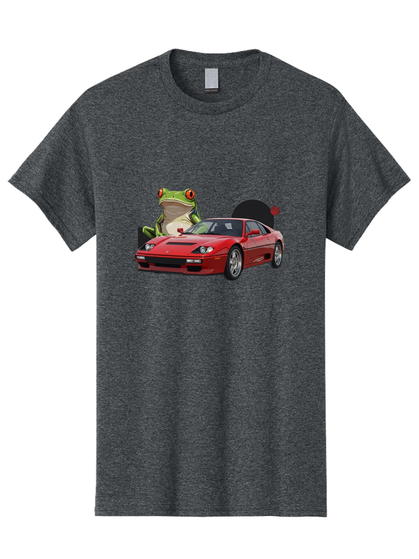 Ferrari-With-Frog-1 Men'S Graphic Tee, 100% Cotton, Comfortable Casual Summer Wear, Machine Washable, Vintage Camera, Old Camera, Antique Camera, Black Camera, Classic Photography, Photography Equipment, Nostalgic Device, Film Camera, Baf805 4