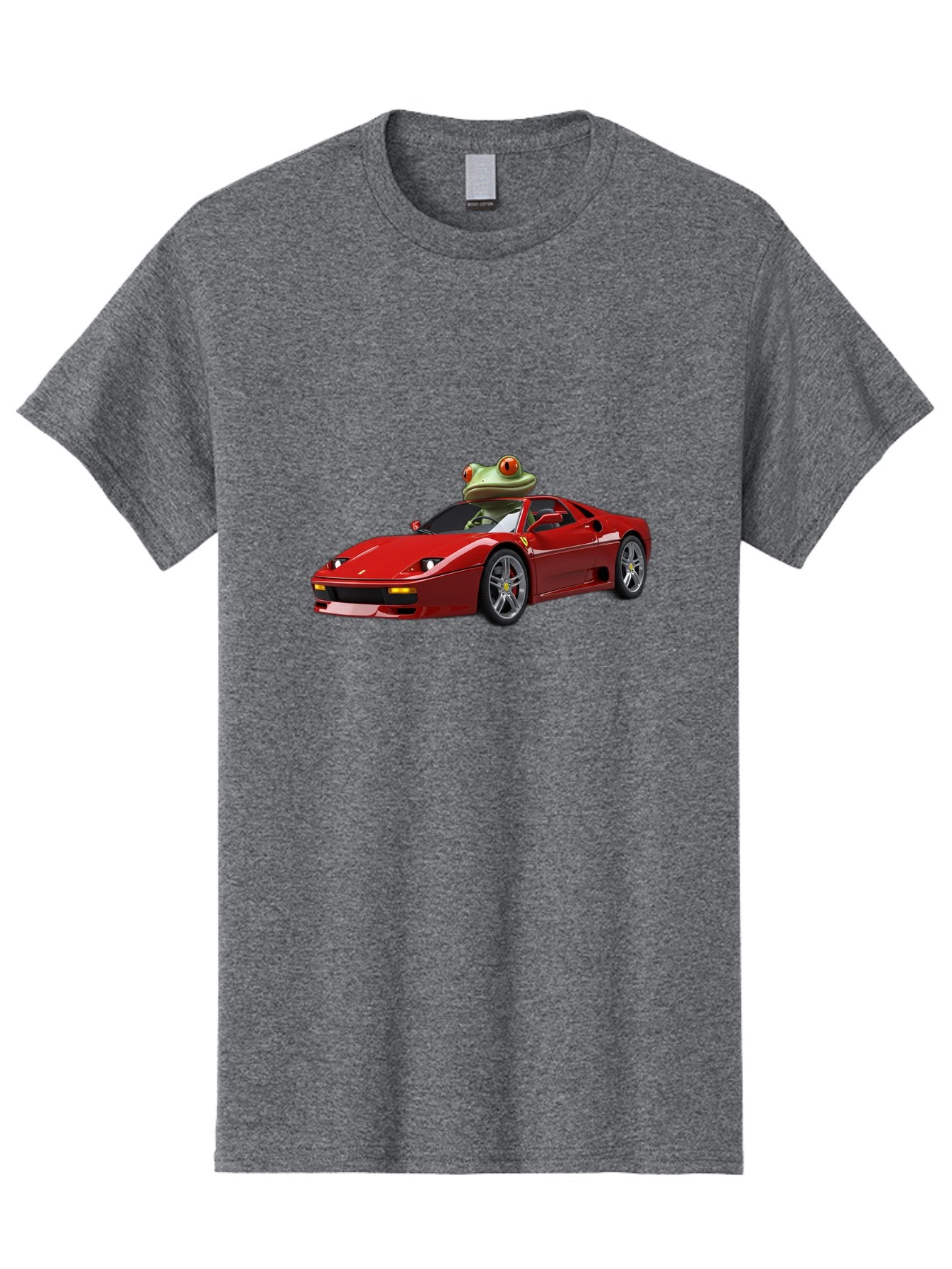 Ferrari-With-Frog-2 Men'S Graphic Tee, 100% Cotton, Comfortable Casual Summer Wear, Machine Washable, Vintage Camera, Old Camera, Antique Camera, Black Camera, Classic Photography, Photography Equipment, Nostalgic Device, Film Camera, Baf806 7
