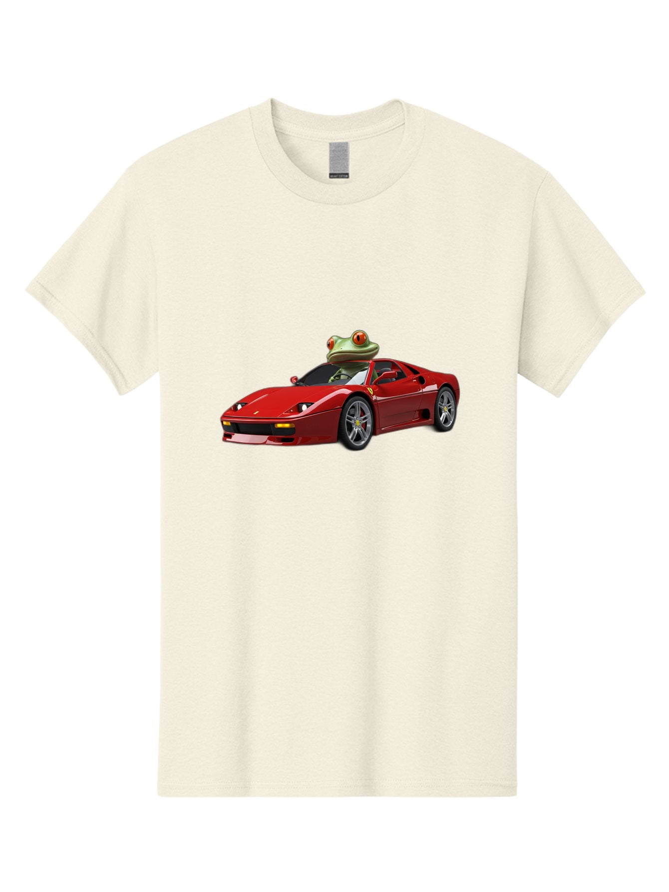 Ferrari-With-Frog-2 Men'S Graphic Tee, 100% Cotton, Comfortable Casual Summer Wear, Machine Washable, Vintage Camera, Old Camera, Antique Camera, Black Camera, Classic Photography, Photography Equipment, Nostalgic Device, Film Camera, Baf806 13
