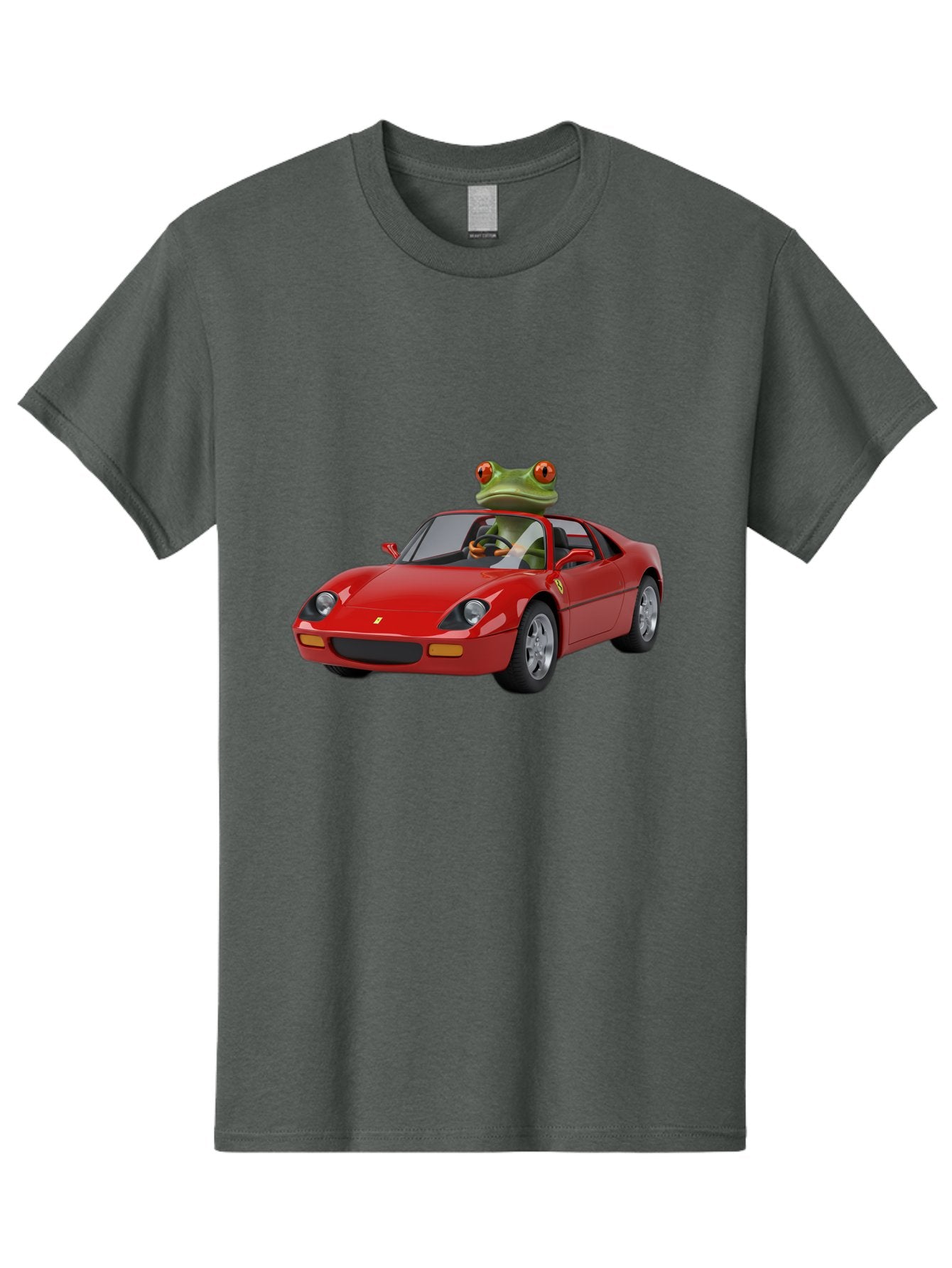 Ferrari-With-Frog Men'S Graphic Tee, 100% Cotton, Comfortable Casual Summer Wear, Machine Washable, Vintage Camera, Old Camera, Antique Camera, Black Camera, Classic Photography, Photography Equipment, Nostalgic Device, Film Camera, Camera Art Baf807 5