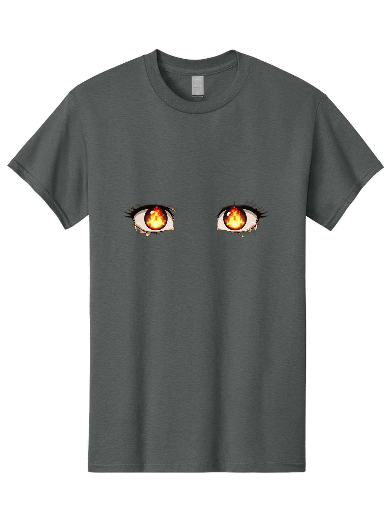 Fiery-Eyes-3 Men'S Graphic Tee, 100% Cotton, Comfortable Casual Summer Wear, Machine Washable, Vintage Camera, Old Camera, Antique Camera, Black Camera, Classic Photography, Photography Equipment, Nostalgic Device, Film Camera, Camera Art Baf810