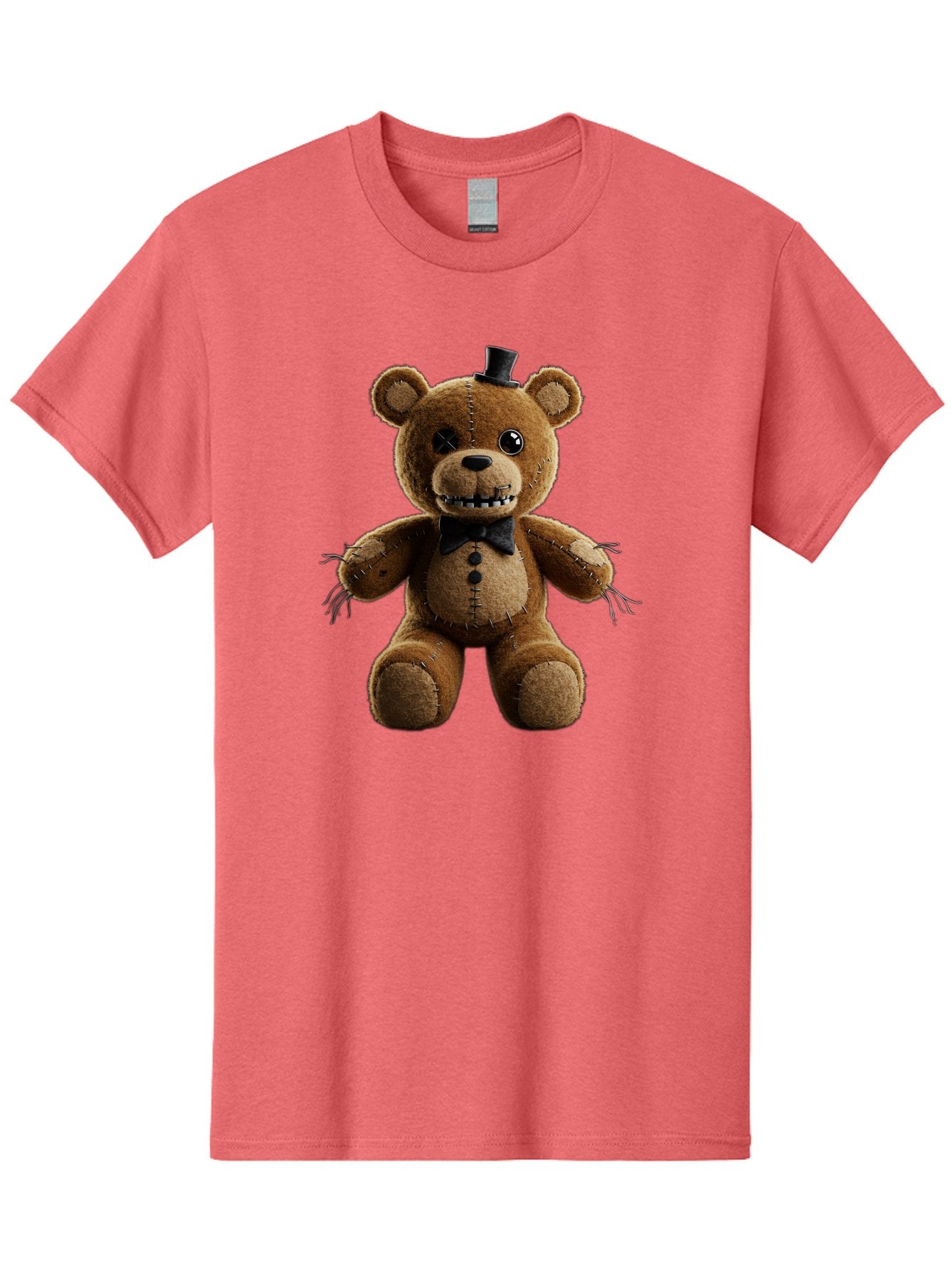 Five-Nights-At-Freddy-S-Teddy-Bear-1 Men'S Graphic Tee, 100% Cotton, Comfortable Casual Summer Wear, Machine Washable, Vintage Camera, Old Camera, Antique Camera, Black Camera, Classic Photography, Photography Equipment, Nostalgic Device, Baf812 6