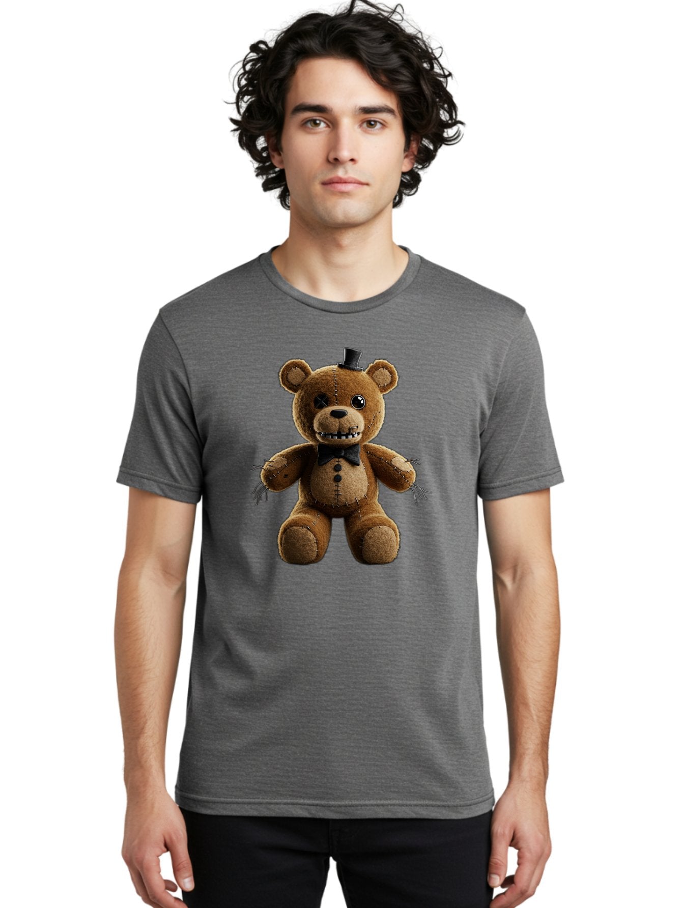 Five-Nights-At-Freddy-S-Teddy-Bear-1 Men'S Graphic Tee, 100% Cotton, Comfortable Casual Summer Wear, Machine Washable, Vintage Camera, Old Camera, Antique Camera, Black Camera, Classic Photography, Photography Equipment, Nostalgic Device, Baf812 28