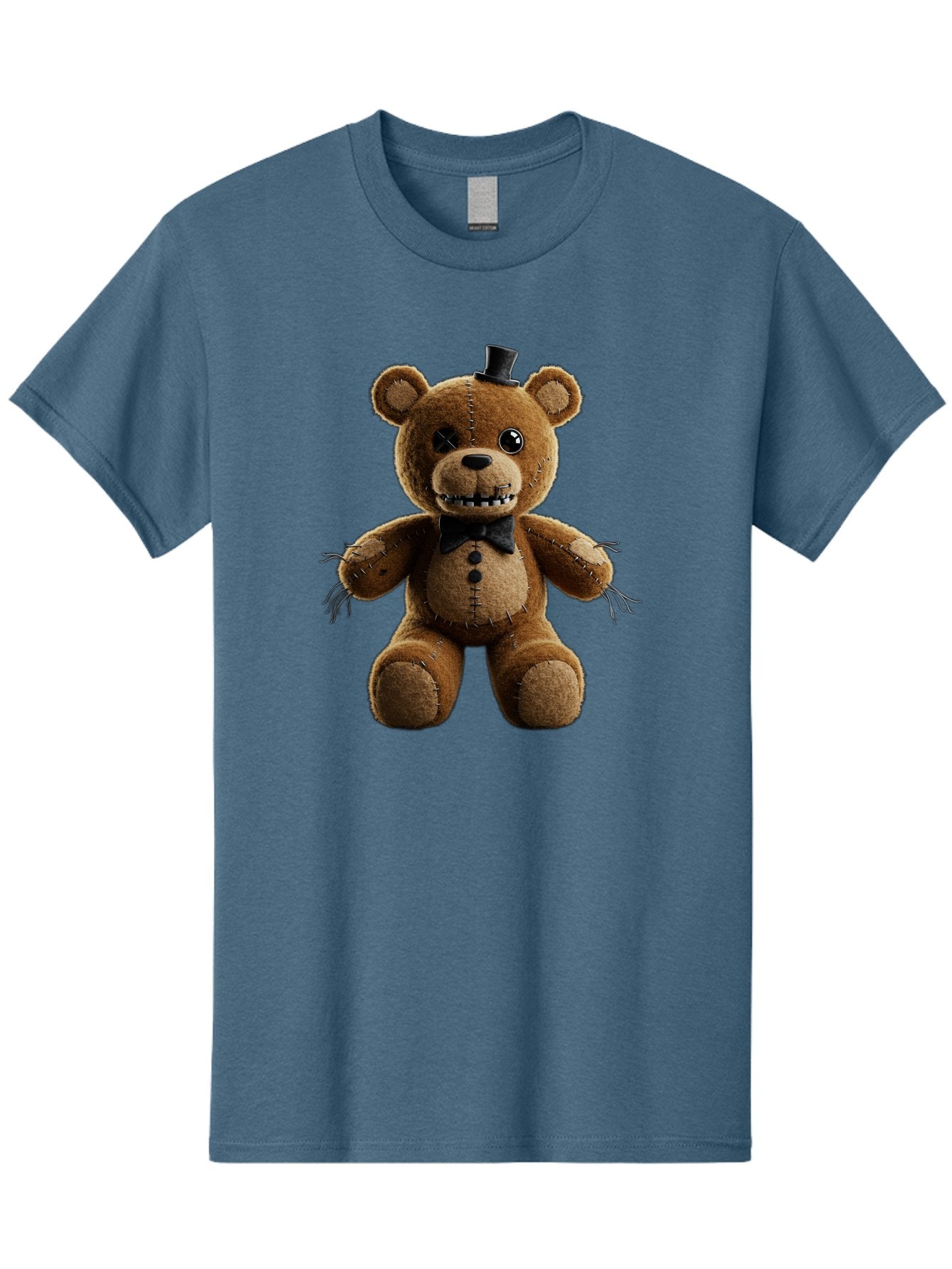Five-Nights-At-Freddy-S-Teddy-Bear-1 Men'S Graphic Tee, 100% Cotton, Comfortable Casual Summer Wear, Machine Washable, Vintage Camera, Old Camera, Antique Camera, Black Camera, Classic Photography, Photography Equipment, Nostalgic Device, Baf812 10