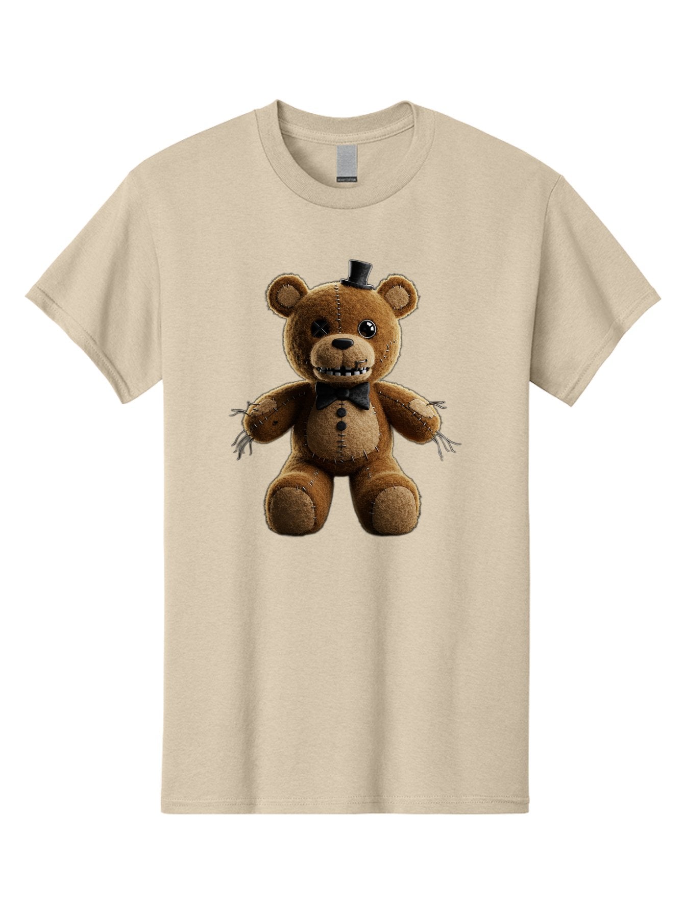 Five-Nights-At-Freddy-S-Teddy-Bear-1 Men'S Graphic Tee, 100% Cotton, Comfortable Casual Summer Wear, Machine Washable, Vintage Camera, Old Camera, Antique Camera, Black Camera, Classic Photography, Photography Equipment, Nostalgic Device, Baf812