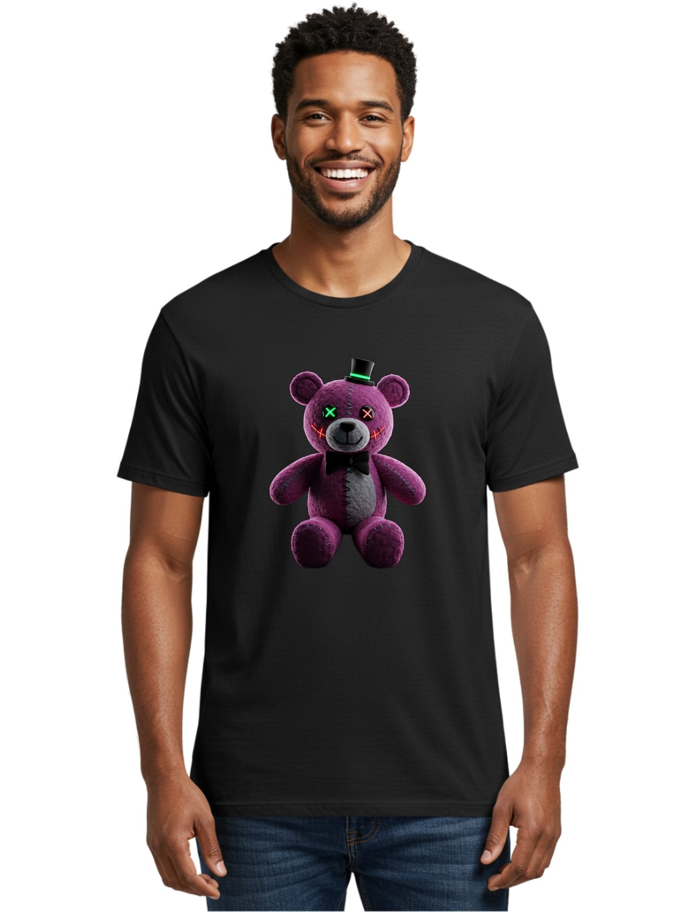 Five-Nights-At-Freddy-S-Teddy-Bear Men'S Graphic Tee, 100% Cotton, Comfortable Casual Summer Wear, Machine Washable, Vintage Camera, Old Camera, Antique Camera, Black Camera, Classic Photography, Photography Equipment, Nostalgic Device, Baf813 21