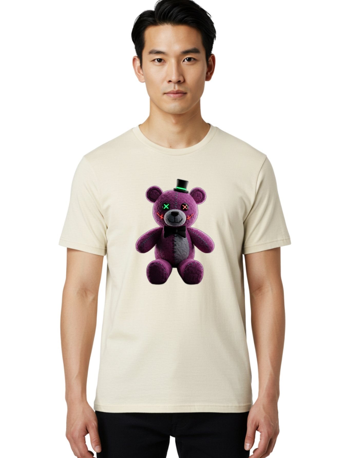 Five-Nights-At-Freddy-S-Teddy-Bear Men'S Graphic Tee, 100% Cotton, Comfortable Casual Summer Wear, Machine Washable, Vintage Camera, Old Camera, Antique Camera, Black Camera, Classic Photography, Photography Equipment, Nostalgic Device, Baf813 24