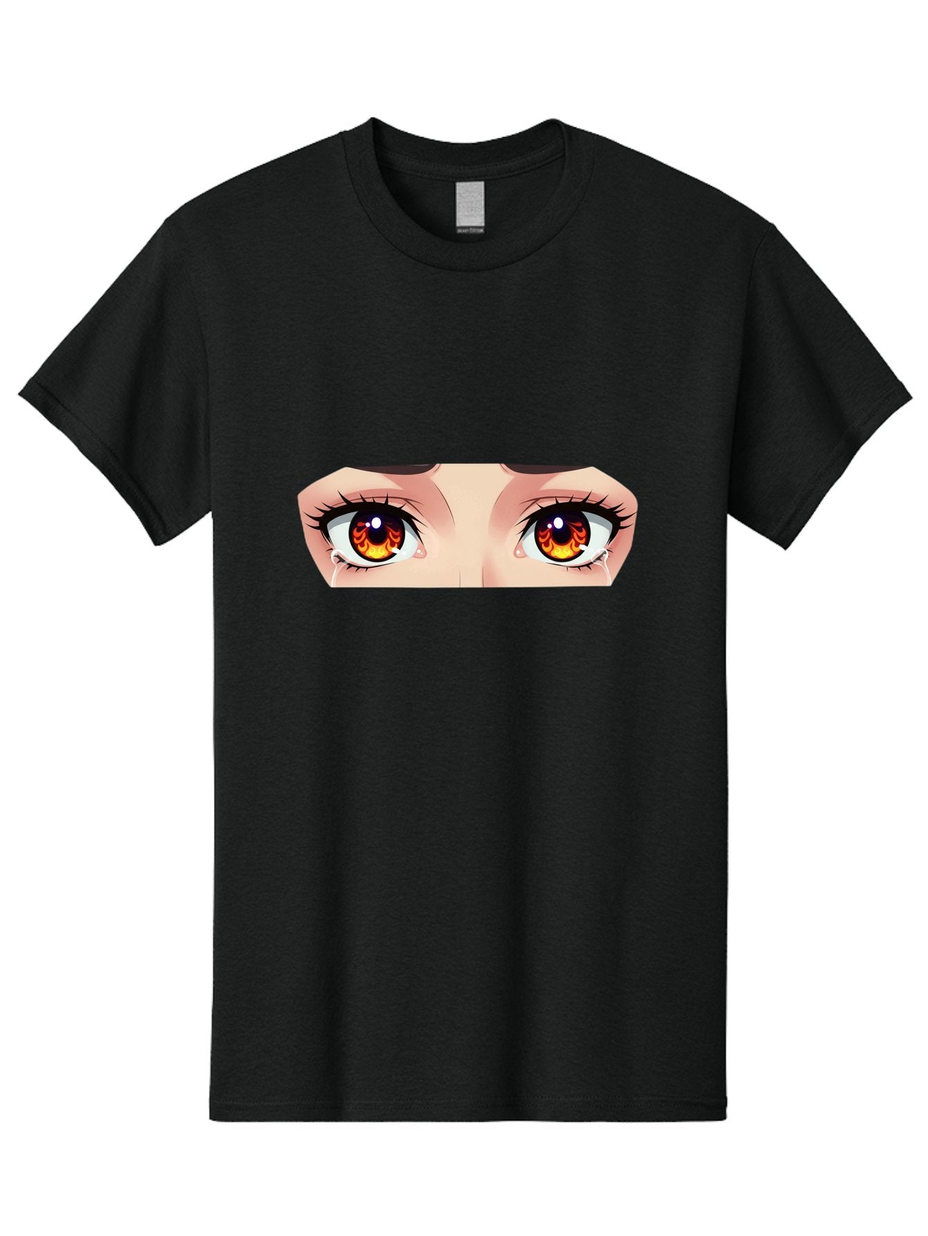 Flaming-Eyes-2 Men'S Graphic Tee, 100% Cotton, Comfortable Casual Summer Wear, Machine Washable, Vintage Camera, Old Camera, Antique Camera, Black Camera, Classic Photography, Photography Equipment, Nostalgic Device, Film Camera, Camera Art Baf815