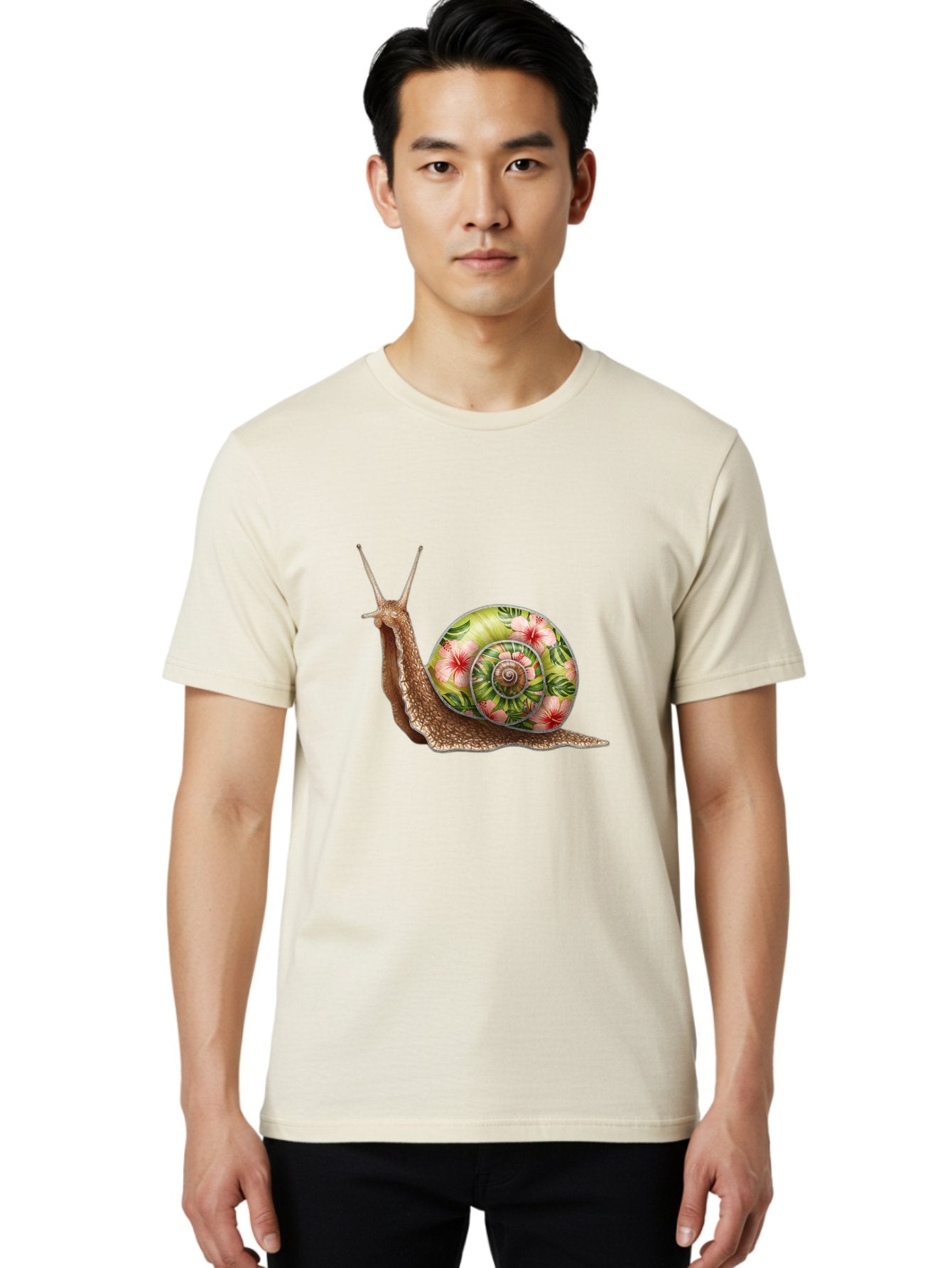 Floral-Snail Men'S Graphic Tee, 100% Cotton, Comfortable Casual Summer Wear, Machine Washable, Vintage Camera, Old Camera, Antique Camera, Black Camera, Classic Photography, Photography Equipment, Nostalgic Device, Film Camera, Camera Art Baf817 22