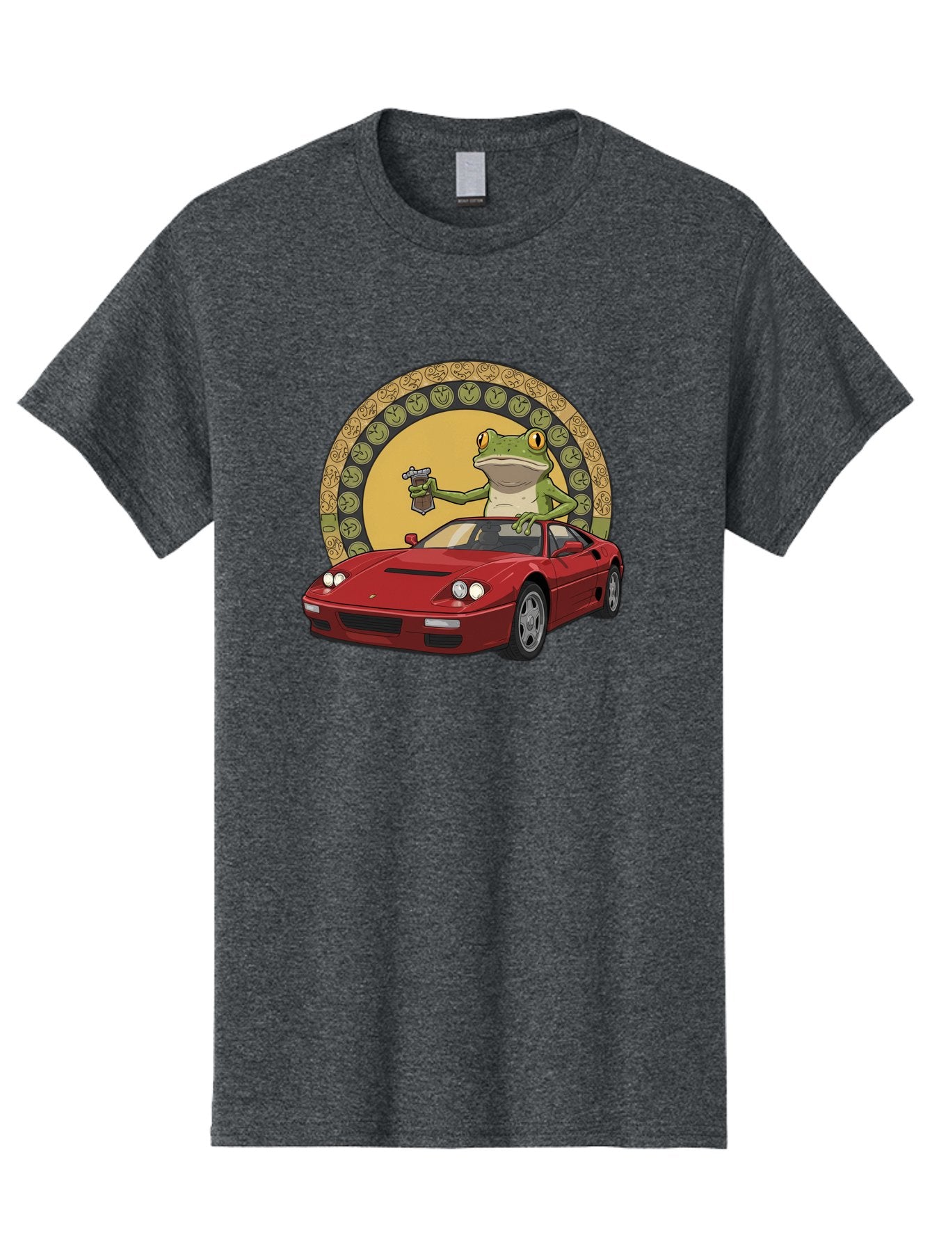Frog-Driving-Ferrari-1 Men'S Graphic Tee, 100% Cotton, Comfortable Casual Summer Wear, Machine Washable, Vintage Camera, Old Camera, Antique Camera, Black Camera, Classic Photography, Photography Equipment, Nostalgic Device, Film Camera, Baf820 5