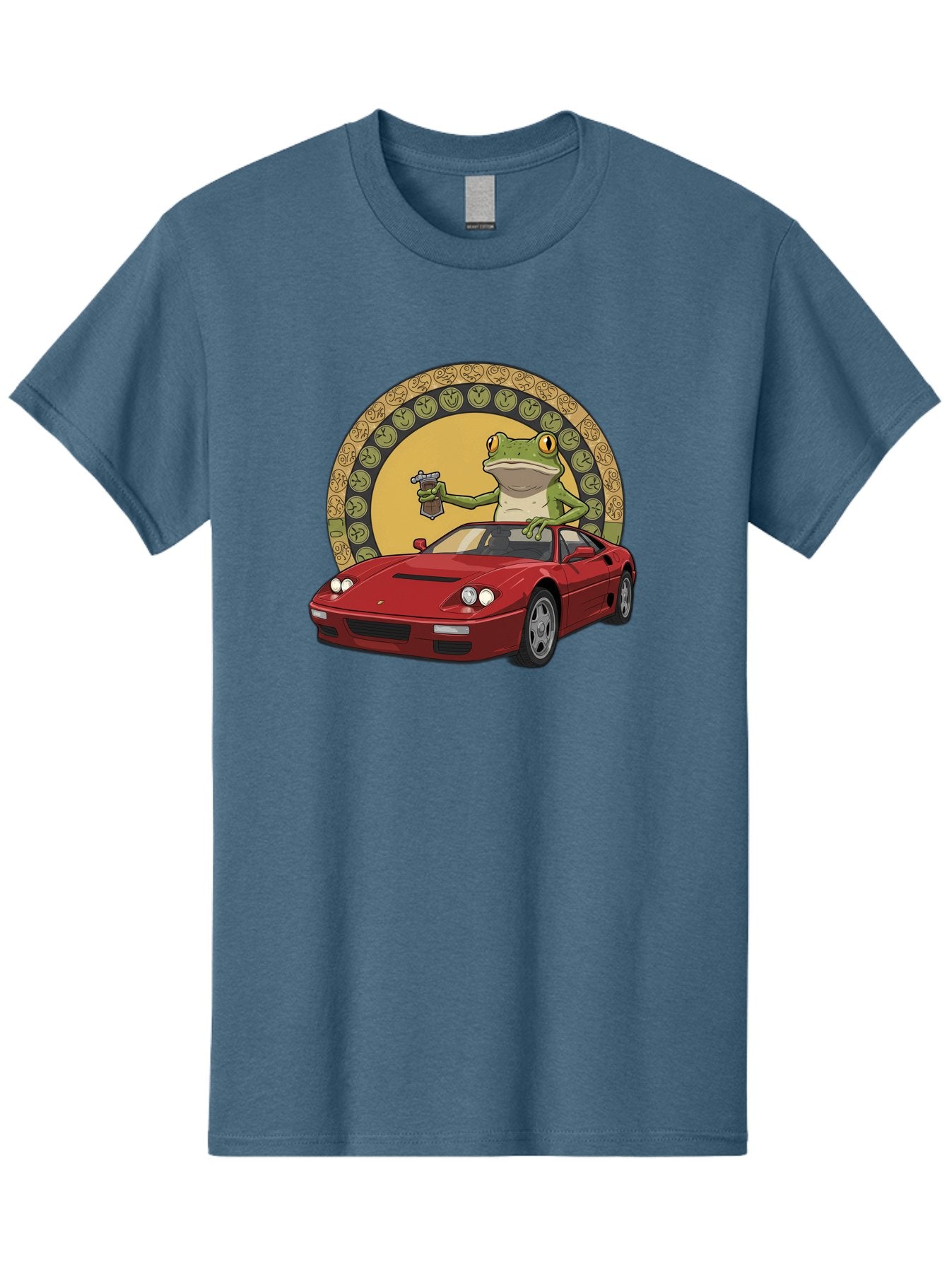 Frog-Driving-Ferrari-1 Men'S Graphic Tee, 100% Cotton, Comfortable Casual Summer Wear, Machine Washable, Vintage Camera, Old Camera, Antique Camera, Black Camera, Classic Photography, Photography Equipment, Nostalgic Device, Film Camera, Baf820 14