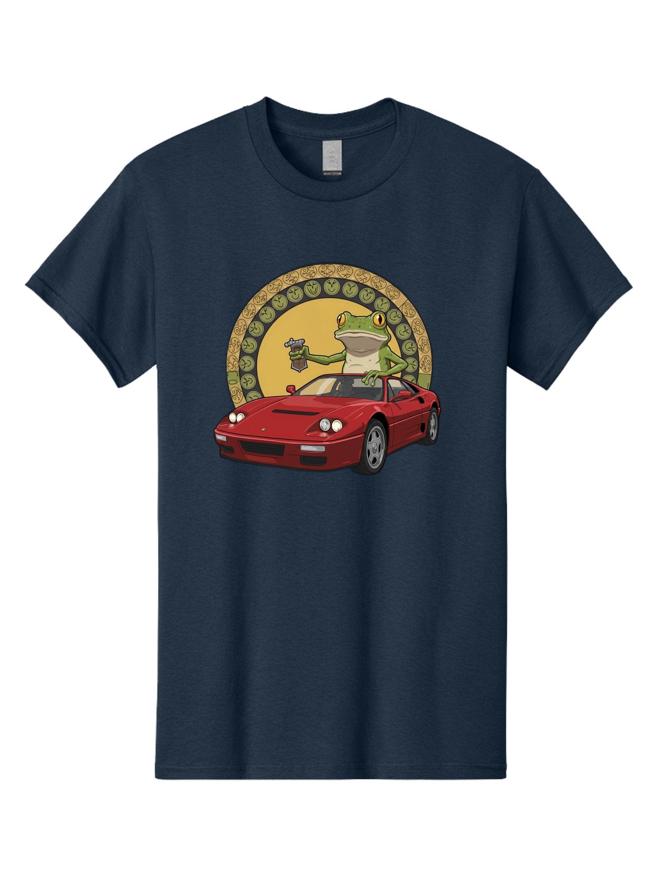 Frog-Driving-Ferrari-1 Men'S Graphic Tee, 100% Cotton, Comfortable Casual Summer Wear, Machine Washable, Vintage Camera, Old Camera, Antique Camera, Black Camera, Classic Photography, Photography Equipment, Nostalgic Device, Film Camera, Baf820 8