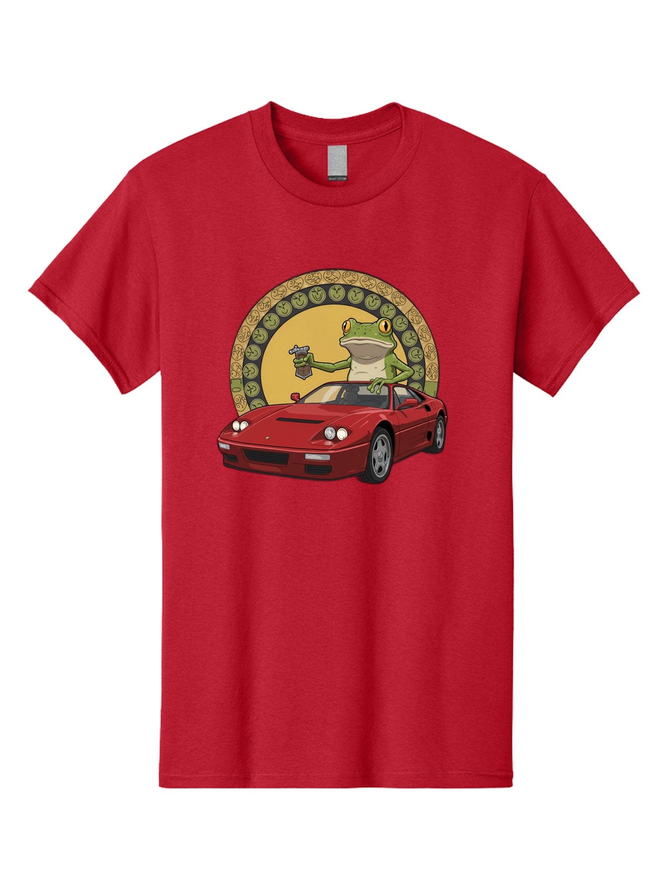 Frog-Driving-Ferrari-1 Men'S Graphic Tee, 100% Cotton, Comfortable Casual Summer Wear, Machine Washable, Vintage Camera, Old Camera, Antique Camera, Black Camera, Classic Photography, Photography Equipment, Nostalgic Device, Film Camera, Baf820 4