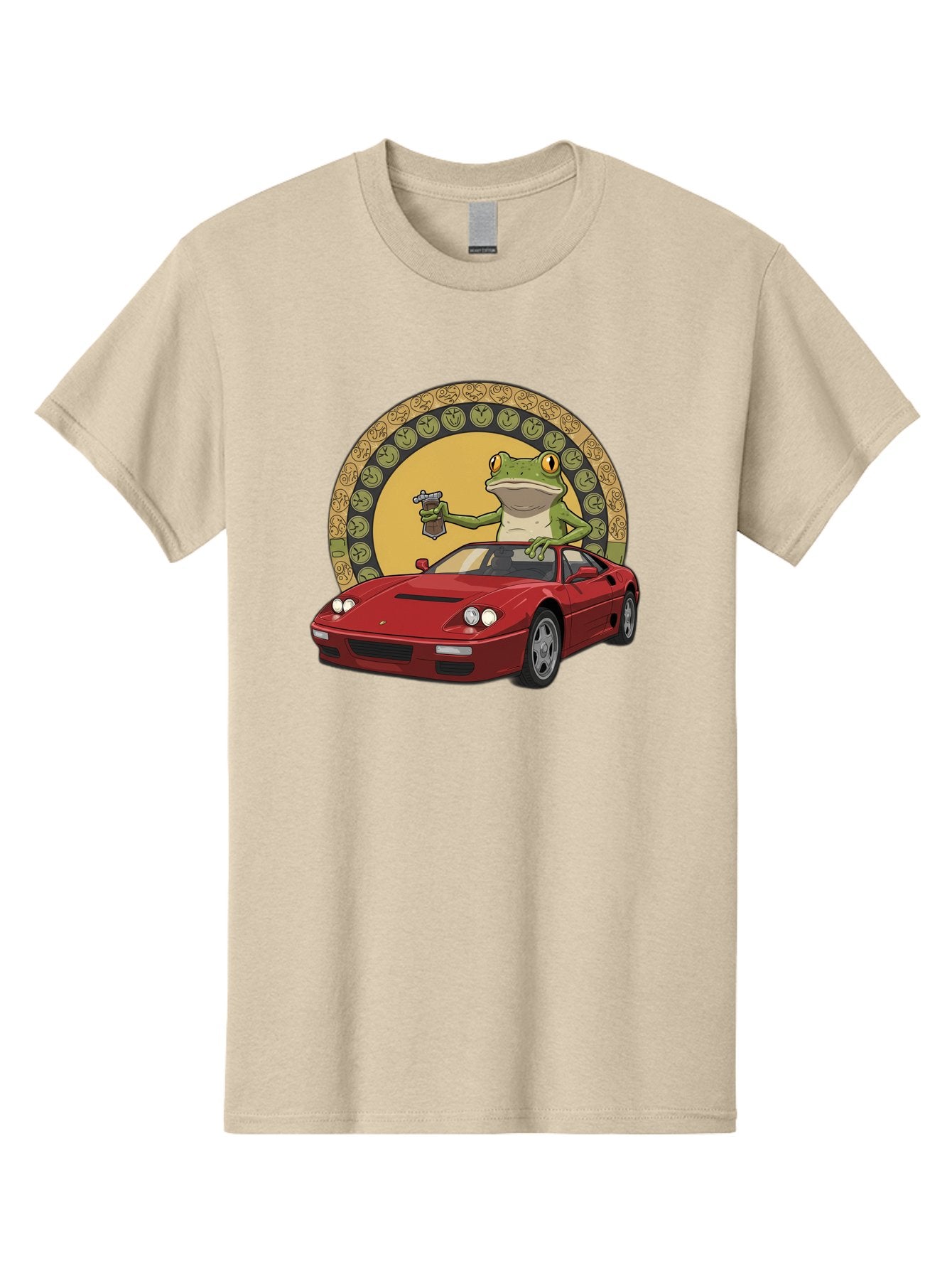 Frog-Driving-Ferrari-1 Men'S Graphic Tee, 100% Cotton, Comfortable Casual Summer Wear, Machine Washable, Vintage Camera, Old Camera, Antique Camera, Black Camera, Classic Photography, Photography Equipment, Nostalgic Device, Film Camera, Baf820 9