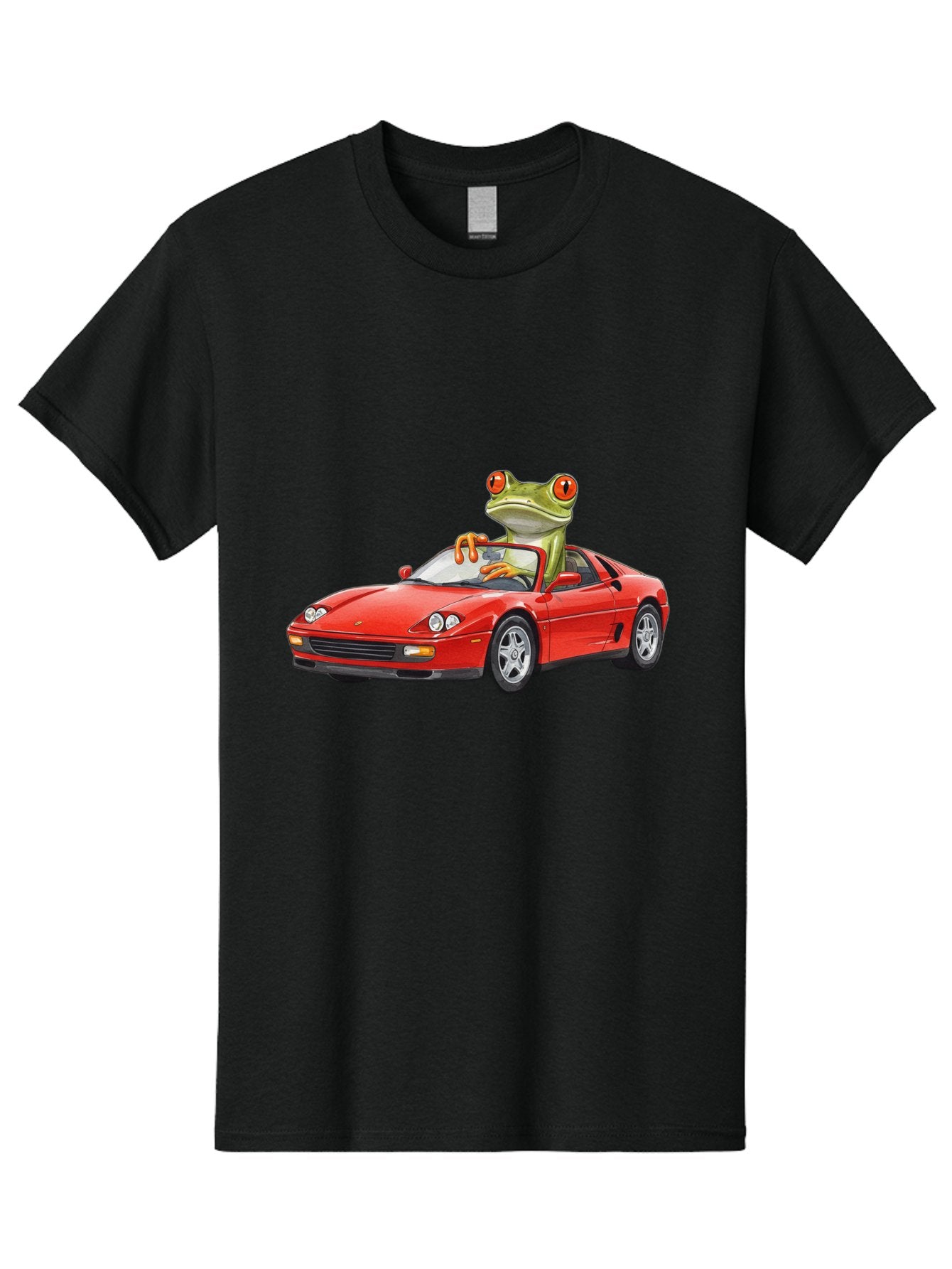 Frog-Driving-Ferrari Men'S Graphic Tee, 100% Cotton, Comfortable Casual Summer Wear, Machine Washable, Vintage Camera, Old Camera, Antique Camera, Black Camera, Classic Photography, Photography Equipment, Nostalgic Device, Film Camera, Baf821