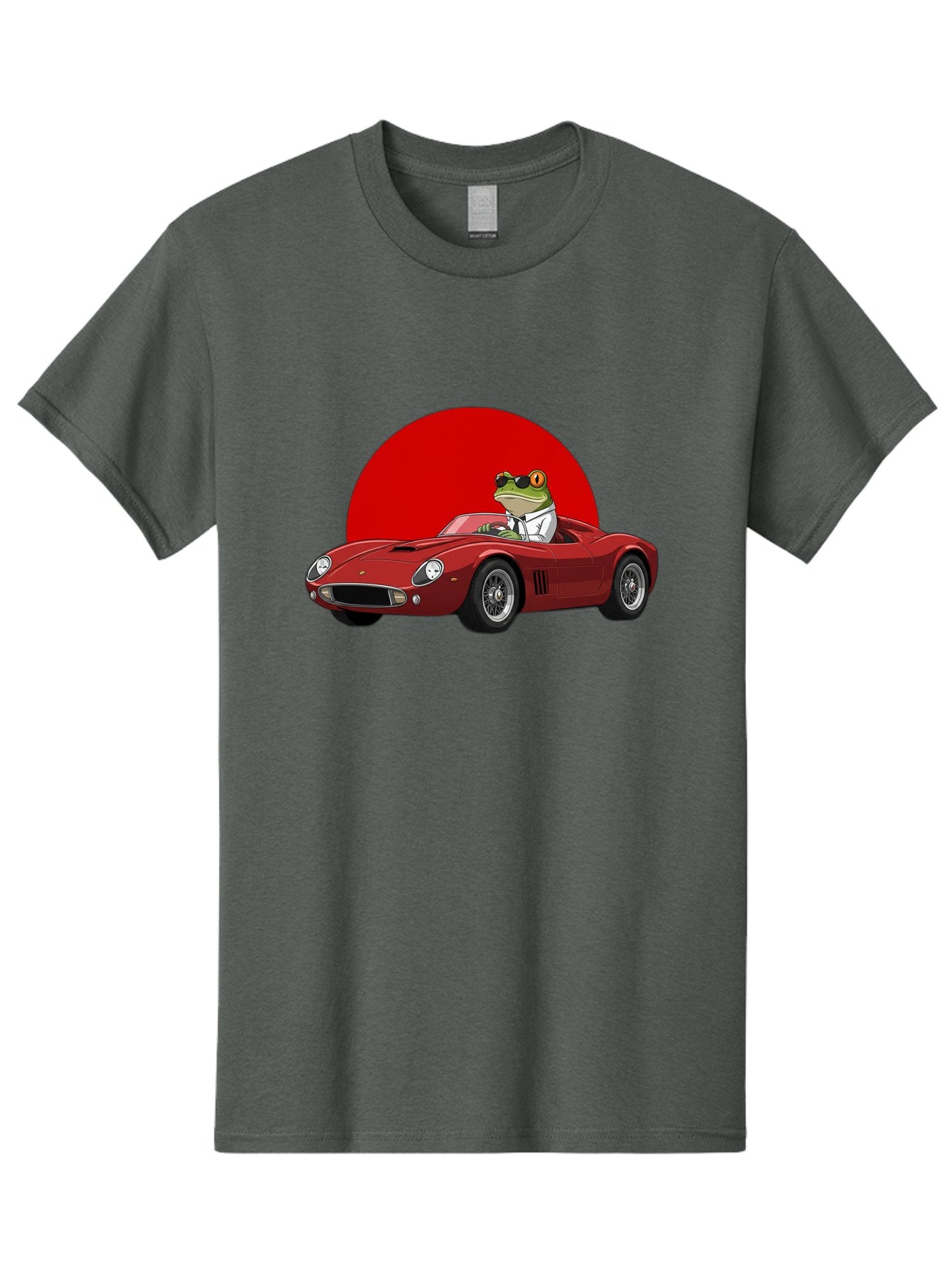 Frog-Driving-Red-Convertible Men'S Graphic Tee, 100% Cotton, Comfortable Casual Summer Wear, Machine Washable, Vintage Camera, Old Camera, Antique Camera, Black Camera, Classic Photography, Photography Equipment, Nostalgic Device, Film Camera, Baf822 14