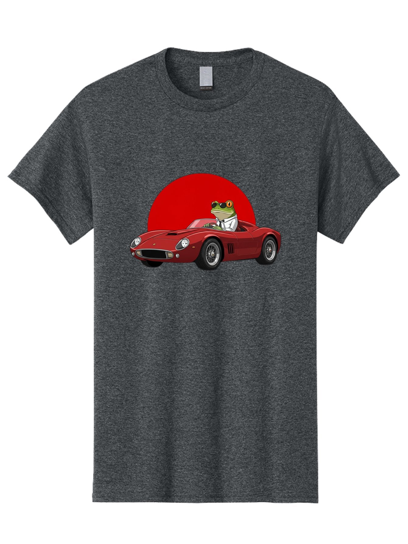 Frog-Driving-Red-Convertible Men'S Graphic Tee, 100% Cotton, Comfortable Casual Summer Wear, Machine Washable, Vintage Camera, Old Camera, Antique Camera, Black Camera, Classic Photography, Photography Equipment, Nostalgic Device, Film Camera, Baf822