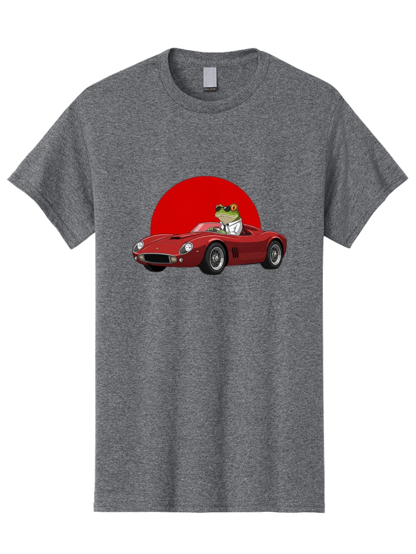 Frog-Driving-Red-Convertible Men'S Graphic Tee, 100% Cotton, Comfortable Casual Summer Wear, Machine Washable, Vintage Camera, Old Camera, Antique Camera, Black Camera, Classic Photography, Photography Equipment, Nostalgic Device, Film Camera, Baf822 13
