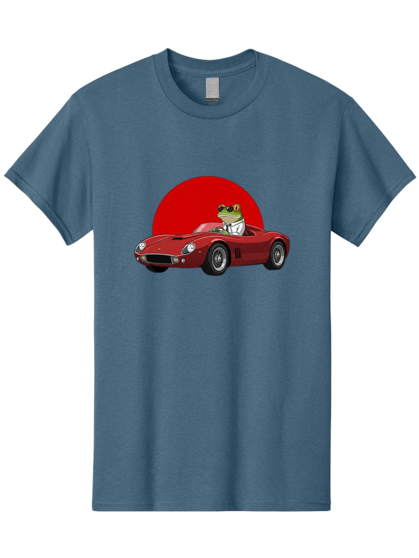 Frog-Driving-Red-Convertible Men'S Graphic Tee, 100% Cotton, Comfortable Casual Summer Wear, Machine Washable, Vintage Camera, Old Camera, Antique Camera, Black Camera, Classic Photography, Photography Equipment, Nostalgic Device, Film Camera, Baf822 12