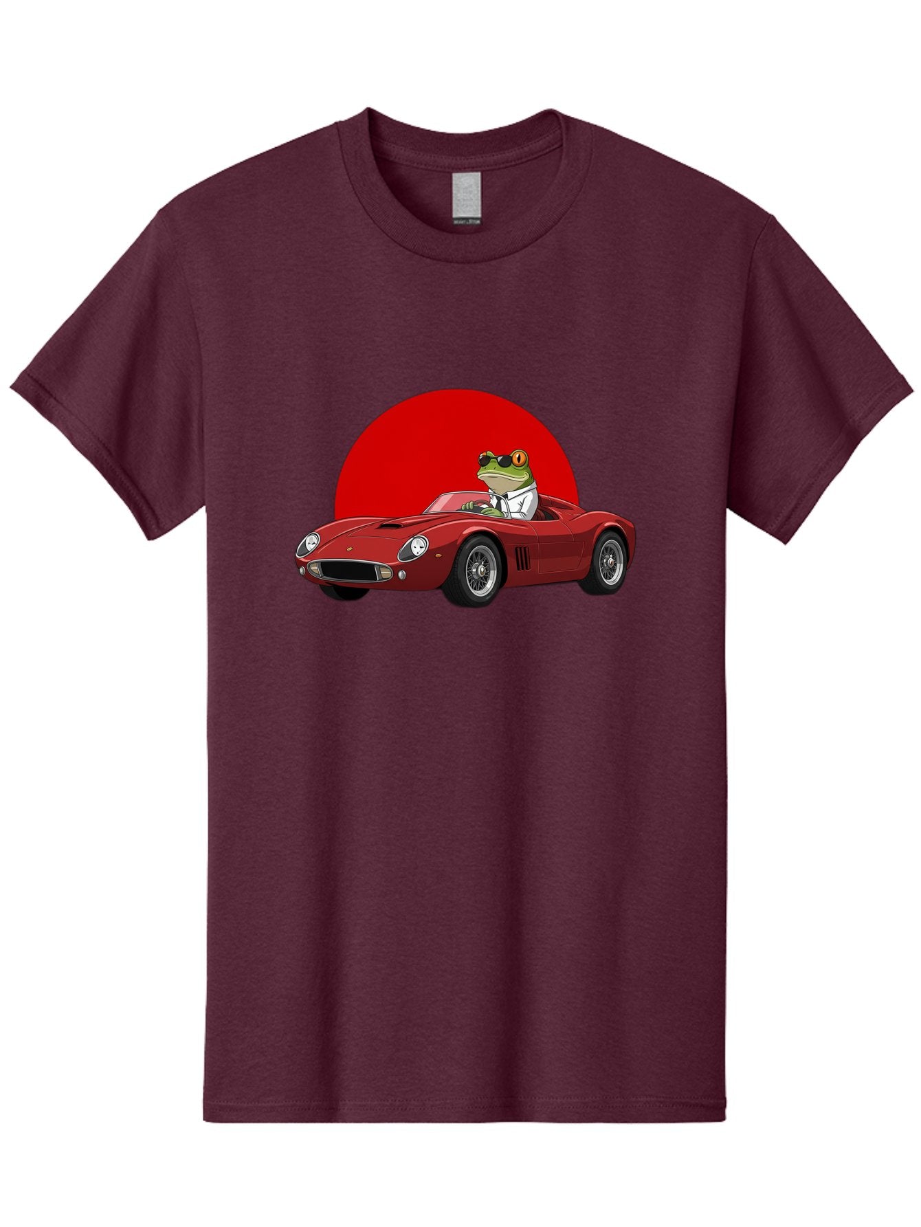 Frog-Driving-Red-Convertible Men'S Graphic Tee, 100% Cotton, Comfortable Casual Summer Wear, Machine Washable, Vintage Camera, Old Camera, Antique Camera, Black Camera, Classic Photography, Photography Equipment, Nostalgic Device, Film Camera, Baf822 6