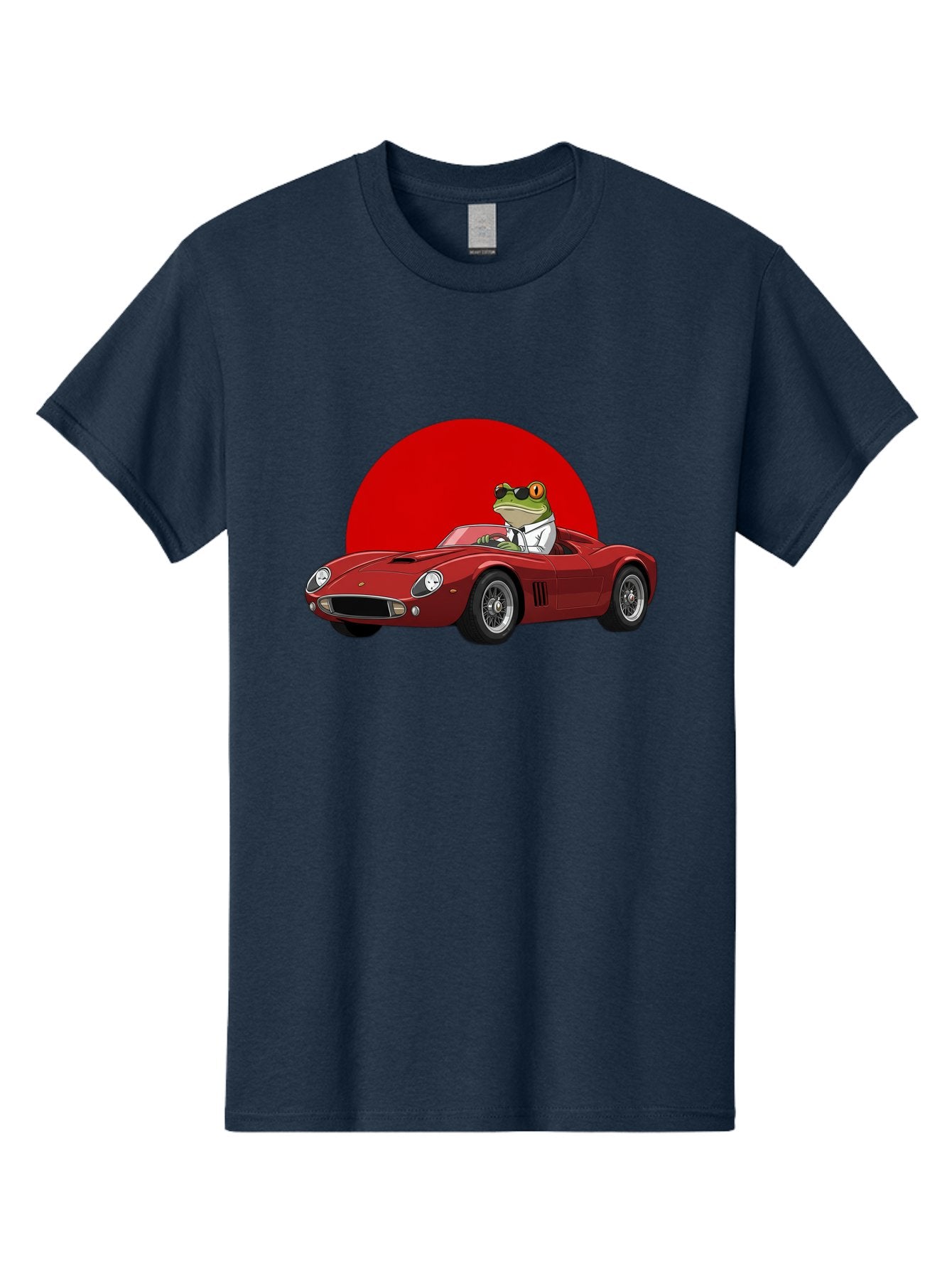 Frog-Driving-Red-Convertible Men'S Graphic Tee, 100% Cotton, Comfortable Casual Summer Wear, Machine Washable, Vintage Camera, Old Camera, Antique Camera, Black Camera, Classic Photography, Photography Equipment, Nostalgic Device, Film Camera, Baf822 5