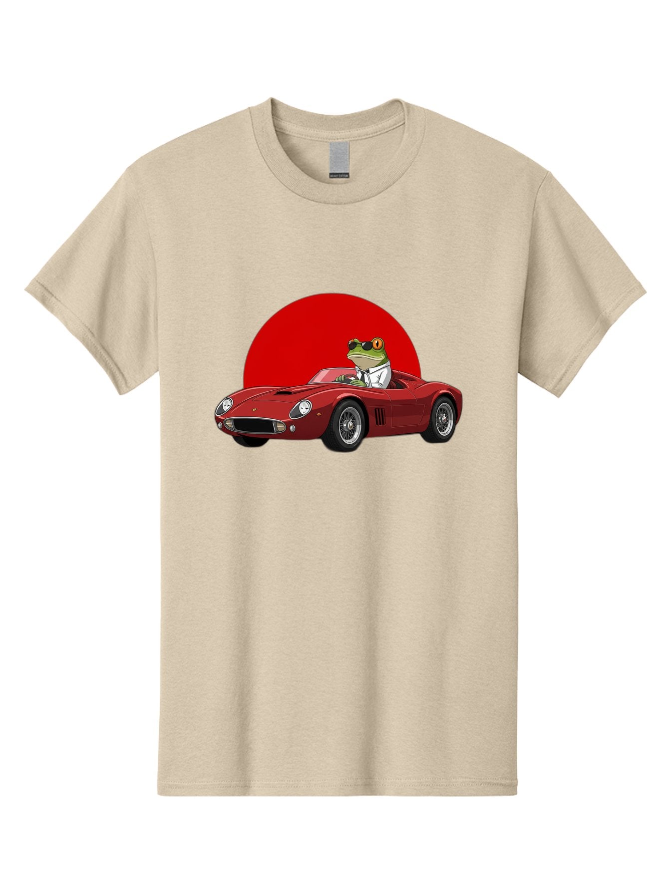 Frog-Driving-Red-Convertible Men'S Graphic Tee, 100% Cotton, Comfortable Casual Summer Wear, Machine Washable, Vintage Camera, Old Camera, Antique Camera, Black Camera, Classic Photography, Photography Equipment, Nostalgic Device, Film Camera, Baf822