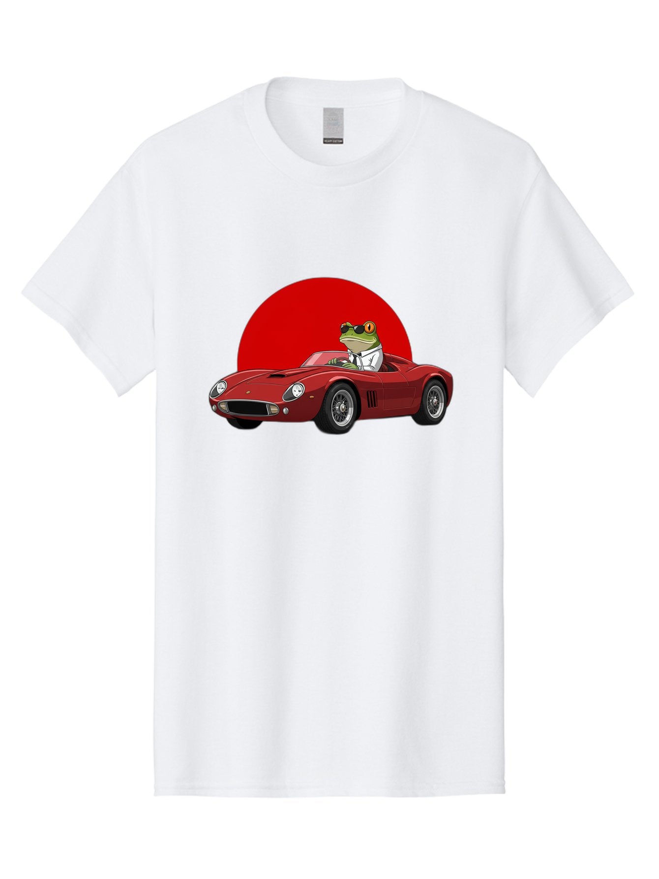 Frog-Driving-Red-Convertible Men'S Graphic Tee, 100% Cotton, Comfortable Casual Summer Wear, Machine Washable, Vintage Camera, Old Camera, Antique Camera, Black Camera, Classic Photography, Photography Equipment, Nostalgic Device, Film Camera, Baf822 10