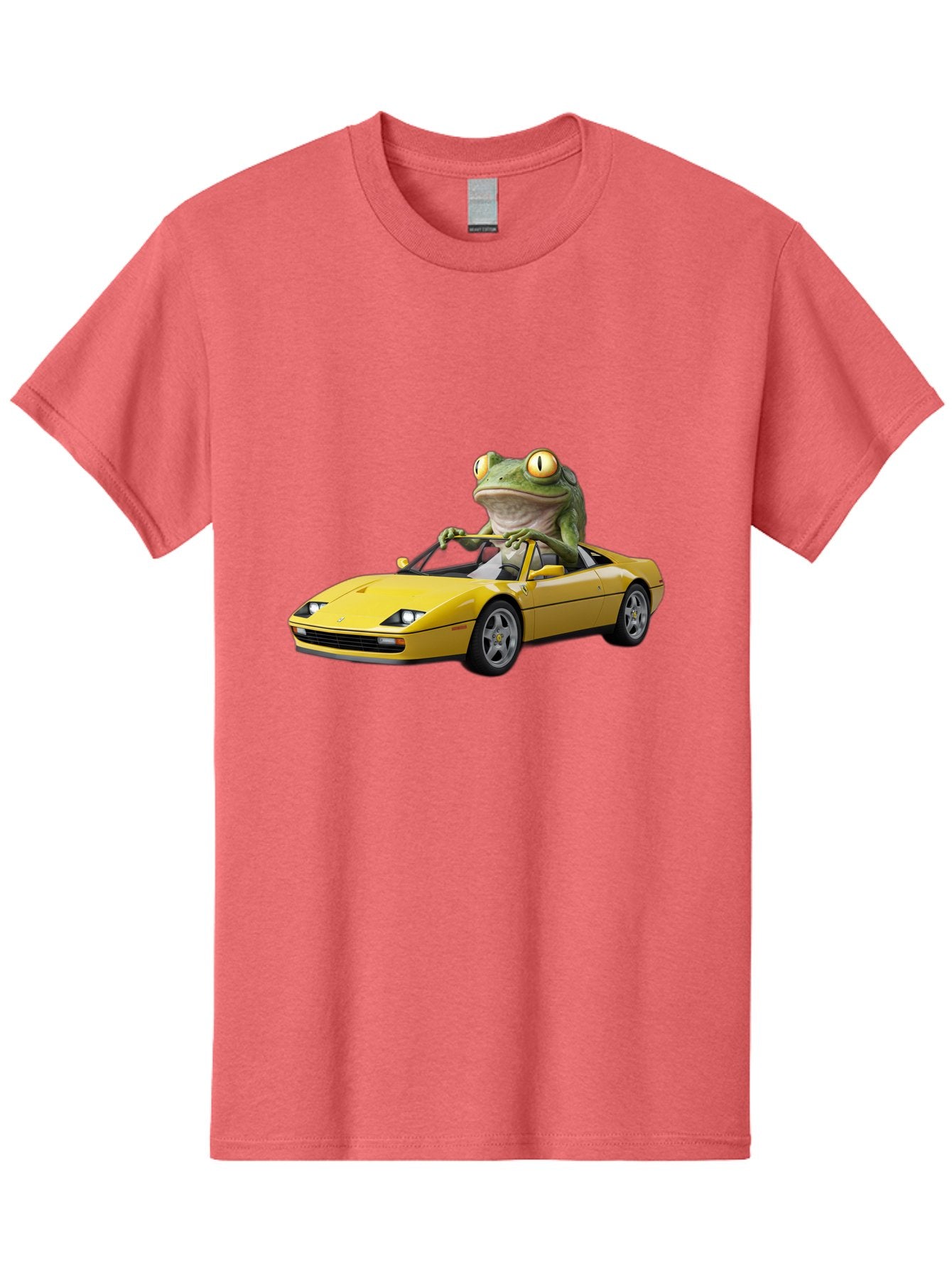 Frog-Driving-Yellow-Ferrari Men'S Graphic Tee, 100% Cotton, Comfortable Casual Summer Wear, Machine Washable, Vintage Camera, Old Camera, Antique Camera, Black Camera, Classic Photography, Photography Equipment, Nostalgic Device, Film Camera, Baf823 11