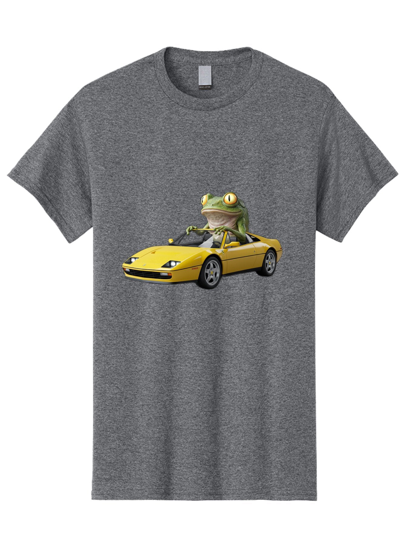 Frog-Driving-Yellow-Ferrari Men'S Graphic Tee, 100% Cotton, Comfortable Casual Summer Wear, Machine Washable, Vintage Camera, Old Camera, Antique Camera, Black Camera, Classic Photography, Photography Equipment, Nostalgic Device, Film Camera, Baf823 7