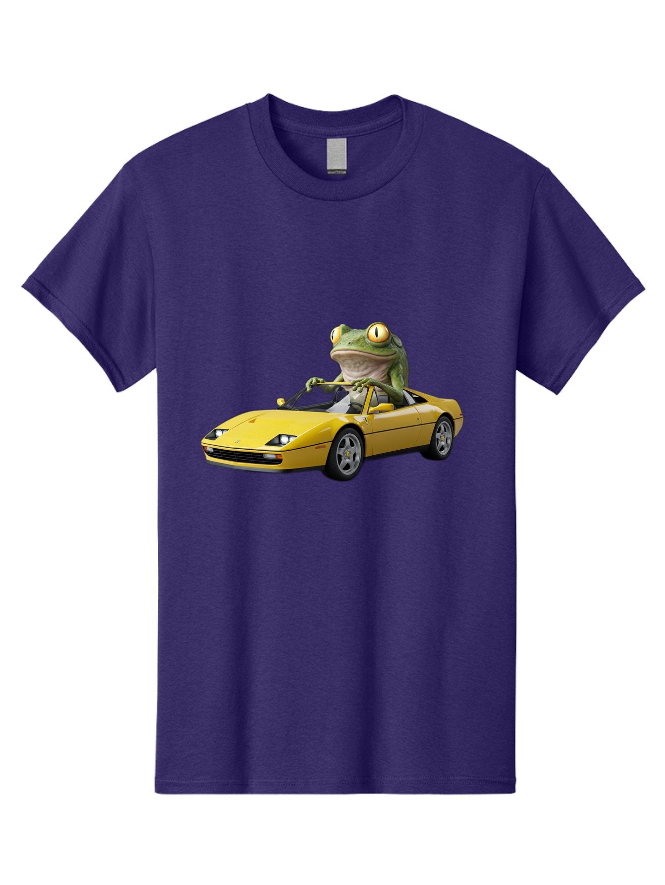 Frog-Driving-Yellow-Ferrari Men'S Graphic Tee, 100% Cotton, Comfortable Casual Summer Wear, Machine Washable, Vintage Camera, Old Camera, Antique Camera, Black Camera, Classic Photography, Photography Equipment, Nostalgic Device, Film Camera, Baf823 6