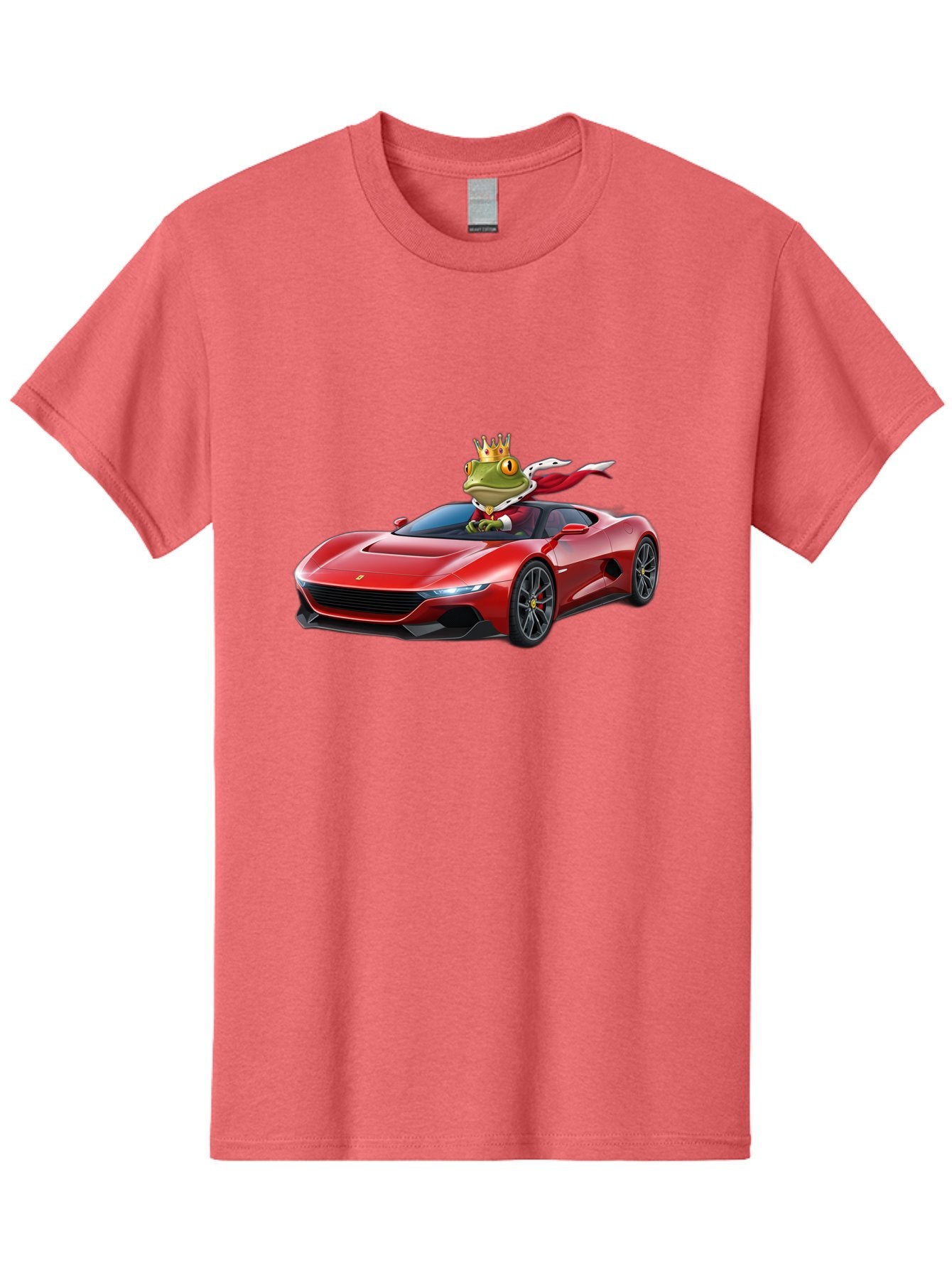 Frog-In-Ferrari-1 Men'S Graphic Tee, 100% Cotton, Comfortable Casual Summer Wear, Machine Washable, Vintage Camera, Old Camera, Antique Camera, Black Camera, Classic Photography, Photography Equipment, Nostalgic Device, Film Camera, Camera Art Baf825