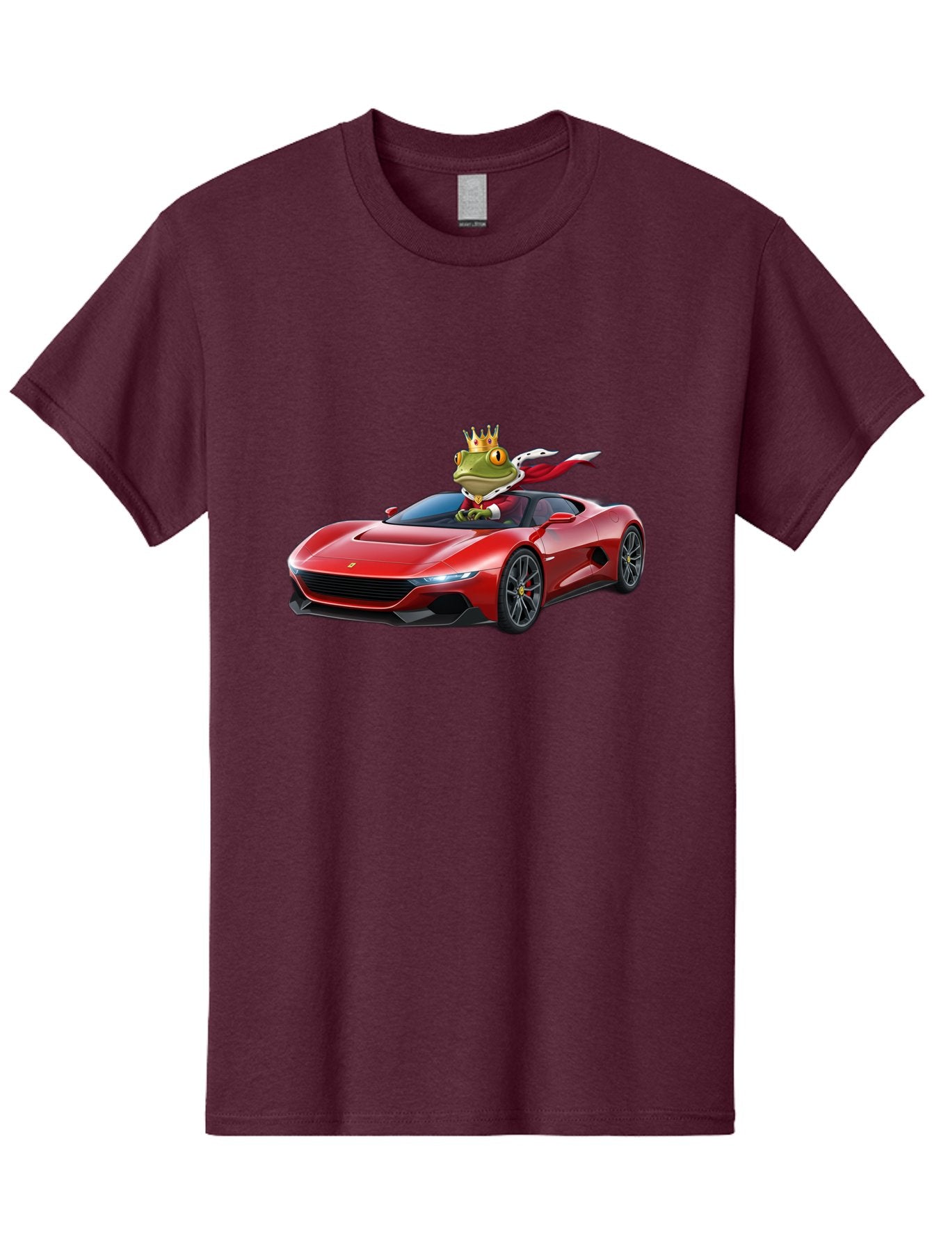 Frog-In-Ferrari-1 Men'S Graphic Tee, 100% Cotton, Comfortable Casual Summer Wear, Machine Washable, Vintage Camera, Old Camera, Antique Camera, Black Camera, Classic Photography, Photography Equipment, Nostalgic Device, Film Camera, Camera Art Baf825 8