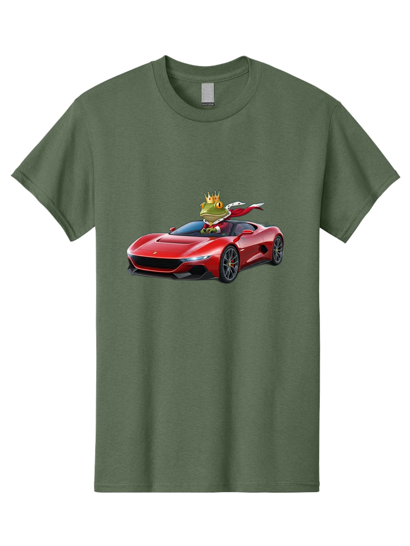 Frog-In-Ferrari-1 Men'S Graphic Tee, 100% Cotton, Comfortable Casual Summer Wear, Machine Washable, Vintage Camera, Old Camera, Antique Camera, Black Camera, Classic Photography, Photography Equipment, Nostalgic Device, Film Camera, Camera Art Baf825 4