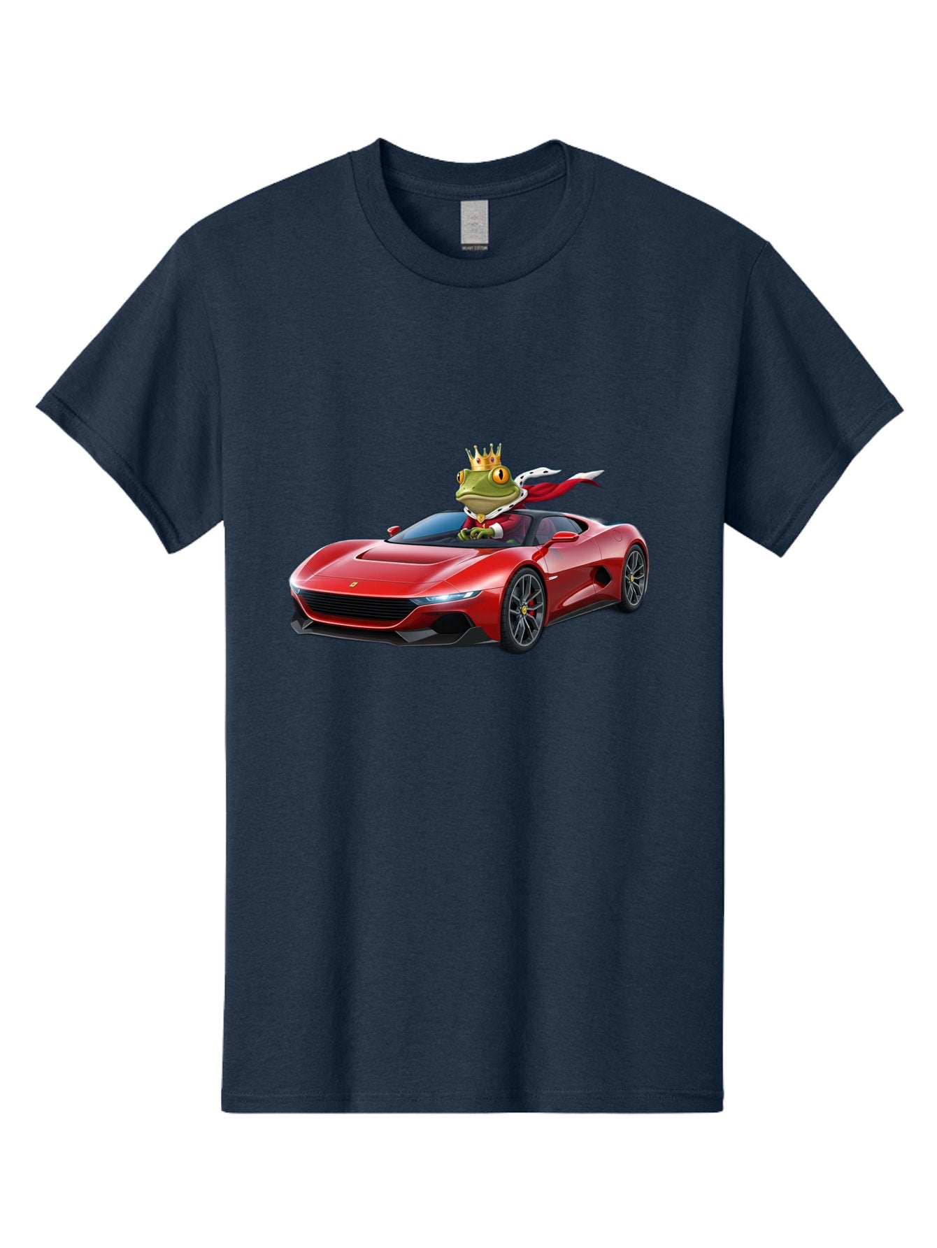 Frog-In-Ferrari-1 Men'S Graphic Tee, 100% Cotton, Comfortable Casual Summer Wear, Machine Washable, Vintage Camera, Old Camera, Antique Camera, Black Camera, Classic Photography, Photography Equipment, Nostalgic Device, Film Camera, Camera Art Baf825 5