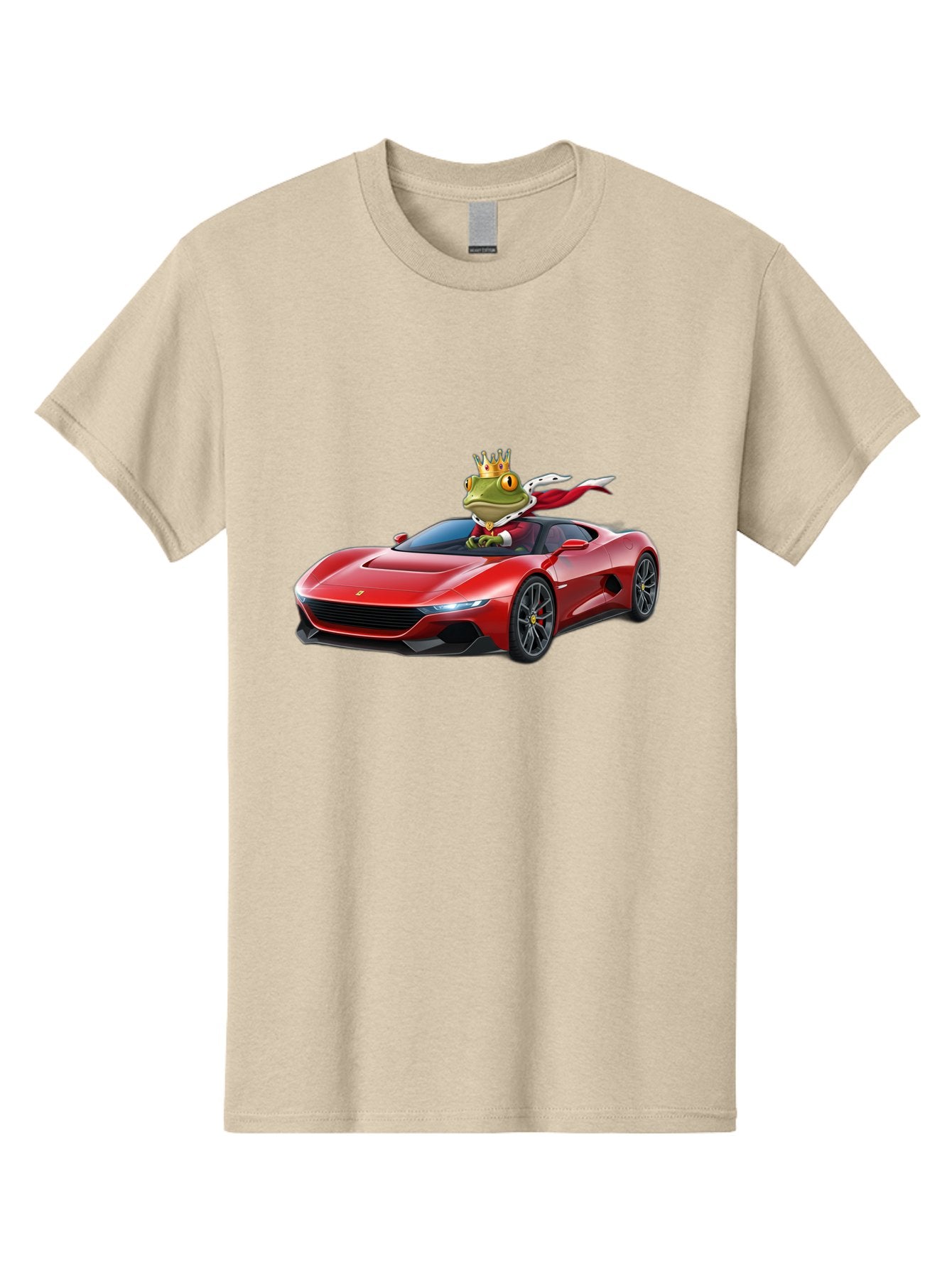 Frog-In-Ferrari-1 Men'S Graphic Tee, 100% Cotton, Comfortable Casual Summer Wear, Machine Washable, Vintage Camera, Old Camera, Antique Camera, Black Camera, Classic Photography, Photography Equipment, Nostalgic Device, Film Camera, Camera Art Baf825 12