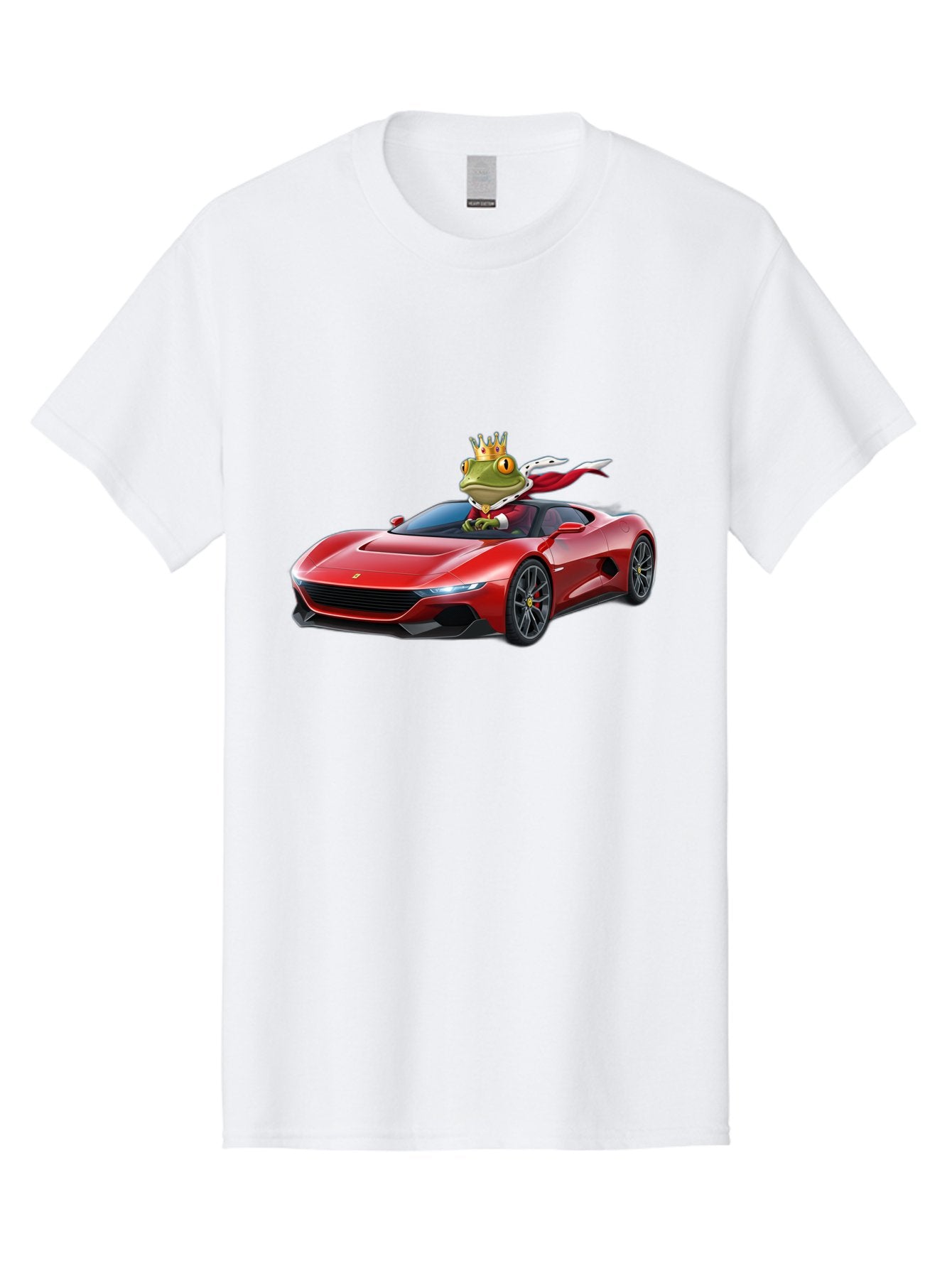 Frog-In-Ferrari-1 Men'S Graphic Tee, 100% Cotton, Comfortable Casual Summer Wear, Machine Washable, Vintage Camera, Old Camera, Antique Camera, Black Camera, Classic Photography, Photography Equipment, Nostalgic Device, Film Camera, Camera Art Baf825 15