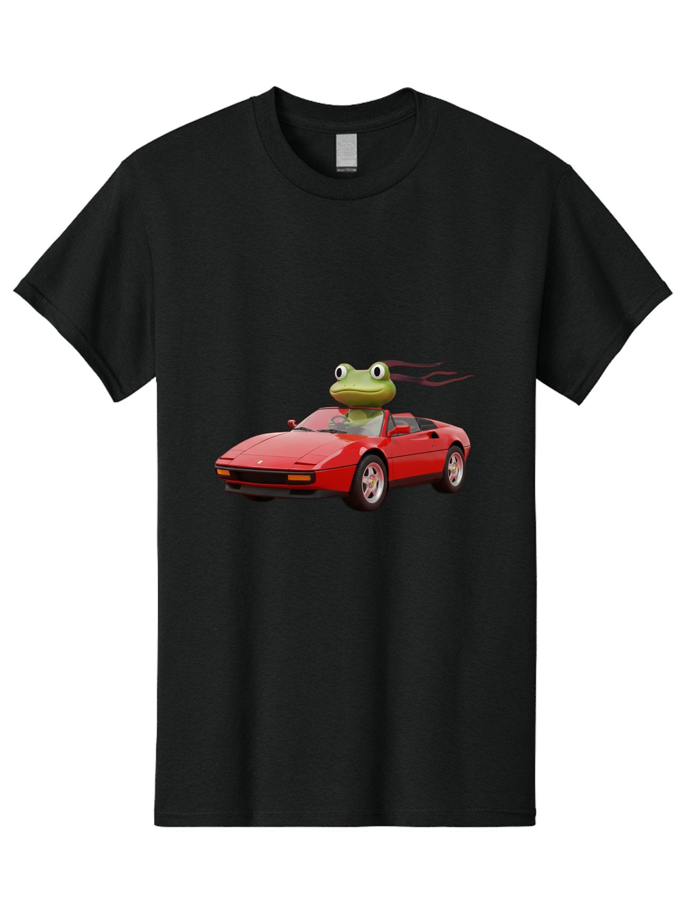 Frog-In-Ferrari-2 Men'S Graphic Tee, 100% Cotton, Comfortable Casual Summer Wear, Machine Washable, Vintage Camera, Old Camera, Antique Camera, Black Camera, Classic Photography, Photography Equipment, Nostalgic Device, Film Camera, Camera Art Baf826 13