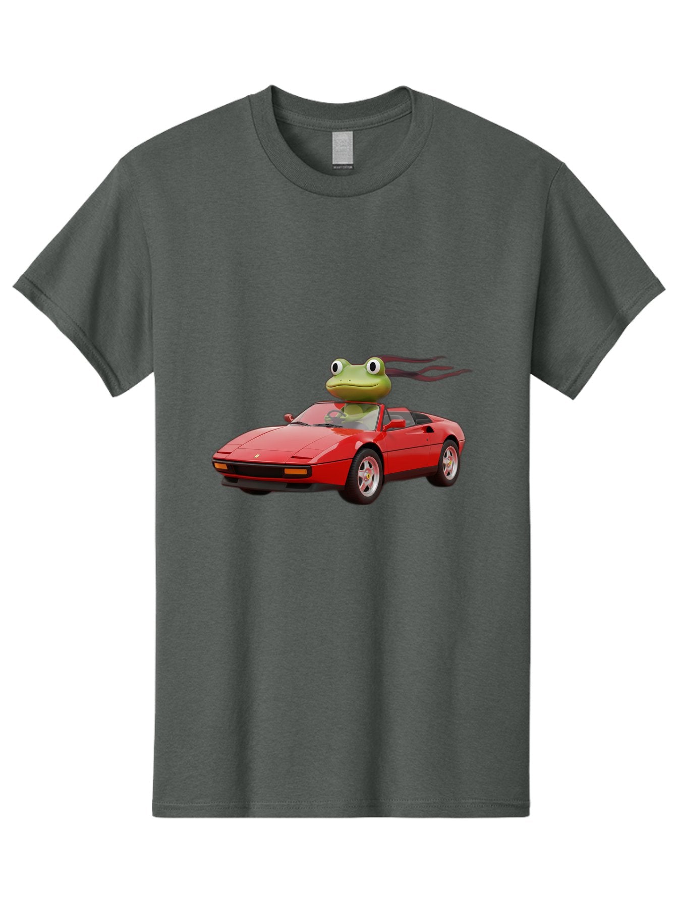 Frog-In-Ferrari-2 Men'S Graphic Tee, 100% Cotton, Comfortable Casual Summer Wear, Machine Washable, Vintage Camera, Old Camera, Antique Camera, Black Camera, Classic Photography, Photography Equipment, Nostalgic Device, Film Camera, Camera Art Baf826 3