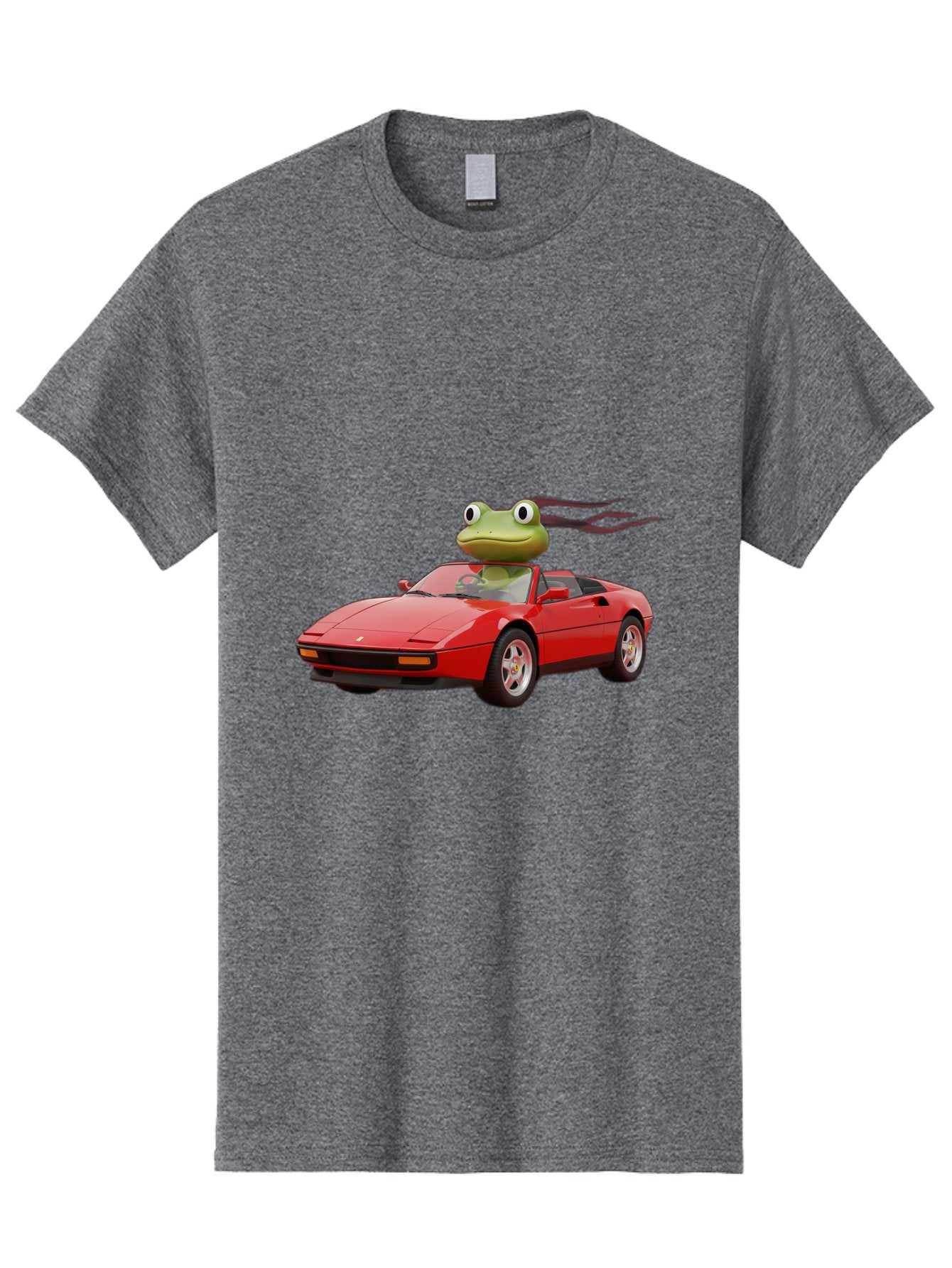 Frog-In-Ferrari-2 Men'S Graphic Tee, 100% Cotton, Comfortable Casual Summer Wear, Machine Washable, Vintage Camera, Old Camera, Antique Camera, Black Camera, Classic Photography, Photography Equipment, Nostalgic Device, Film Camera, Camera Art Baf826 4