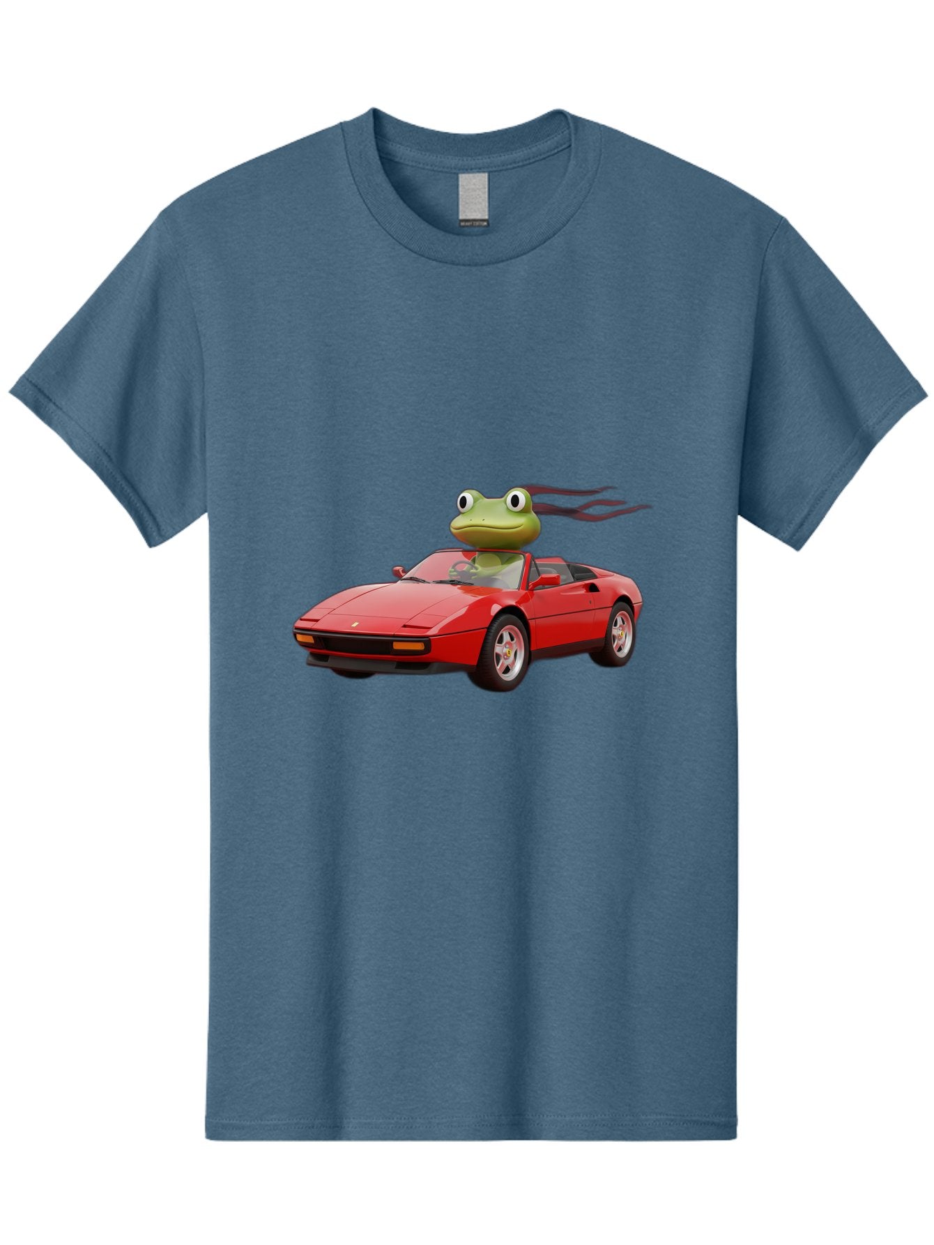 Frog-In-Ferrari-2 Men'S Graphic Tee, 100% Cotton, Comfortable Casual Summer Wear, Machine Washable, Vintage Camera, Old Camera, Antique Camera, Black Camera, Classic Photography, Photography Equipment, Nostalgic Device, Film Camera, Camera Art Baf826 9