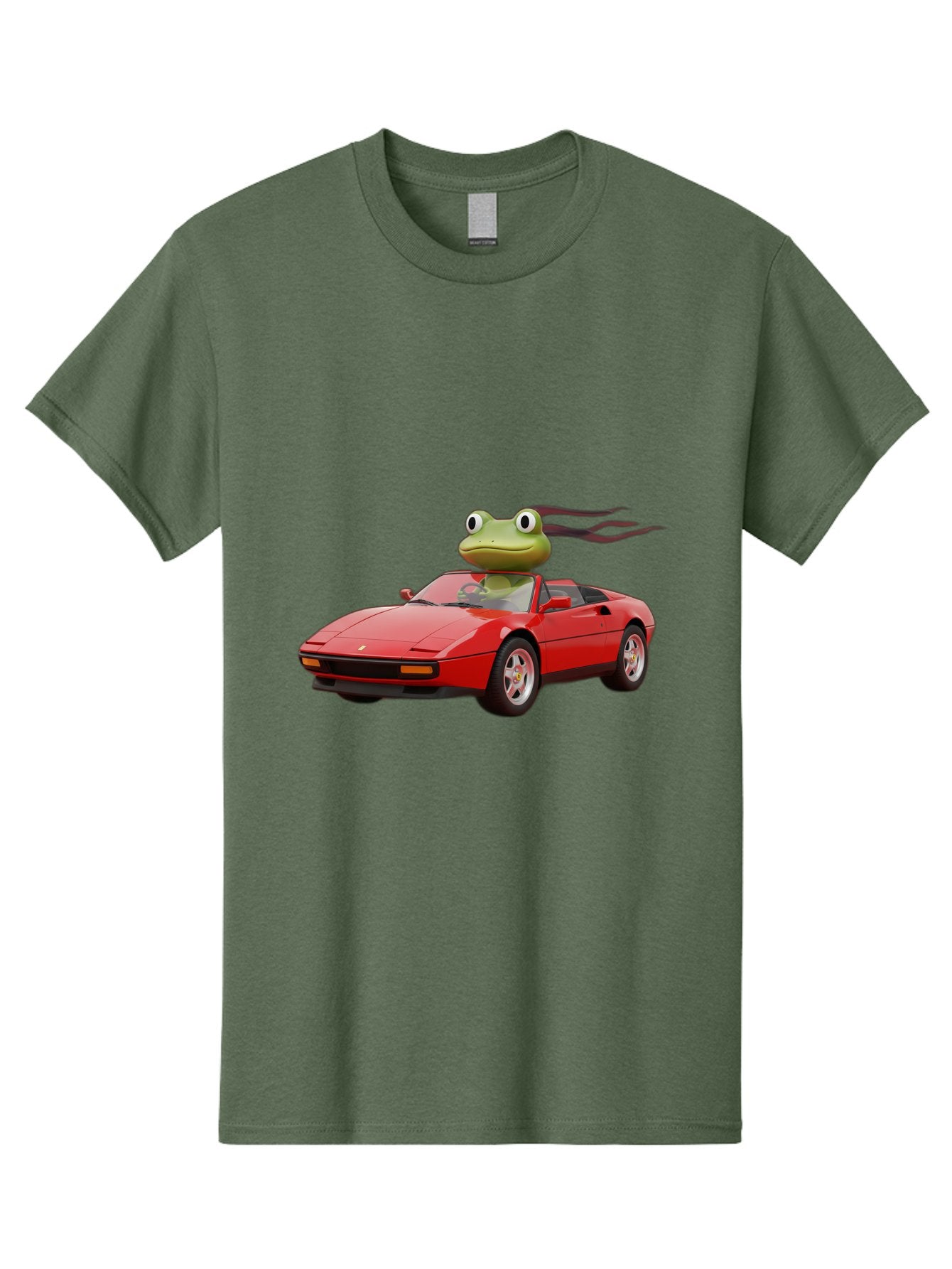 Frog-In-Ferrari-2 Men'S Graphic Tee, 100% Cotton, Comfortable Casual Summer Wear, Machine Washable, Vintage Camera, Old Camera, Antique Camera, Black Camera, Classic Photography, Photography Equipment, Nostalgic Device, Film Camera, Camera Art Baf826