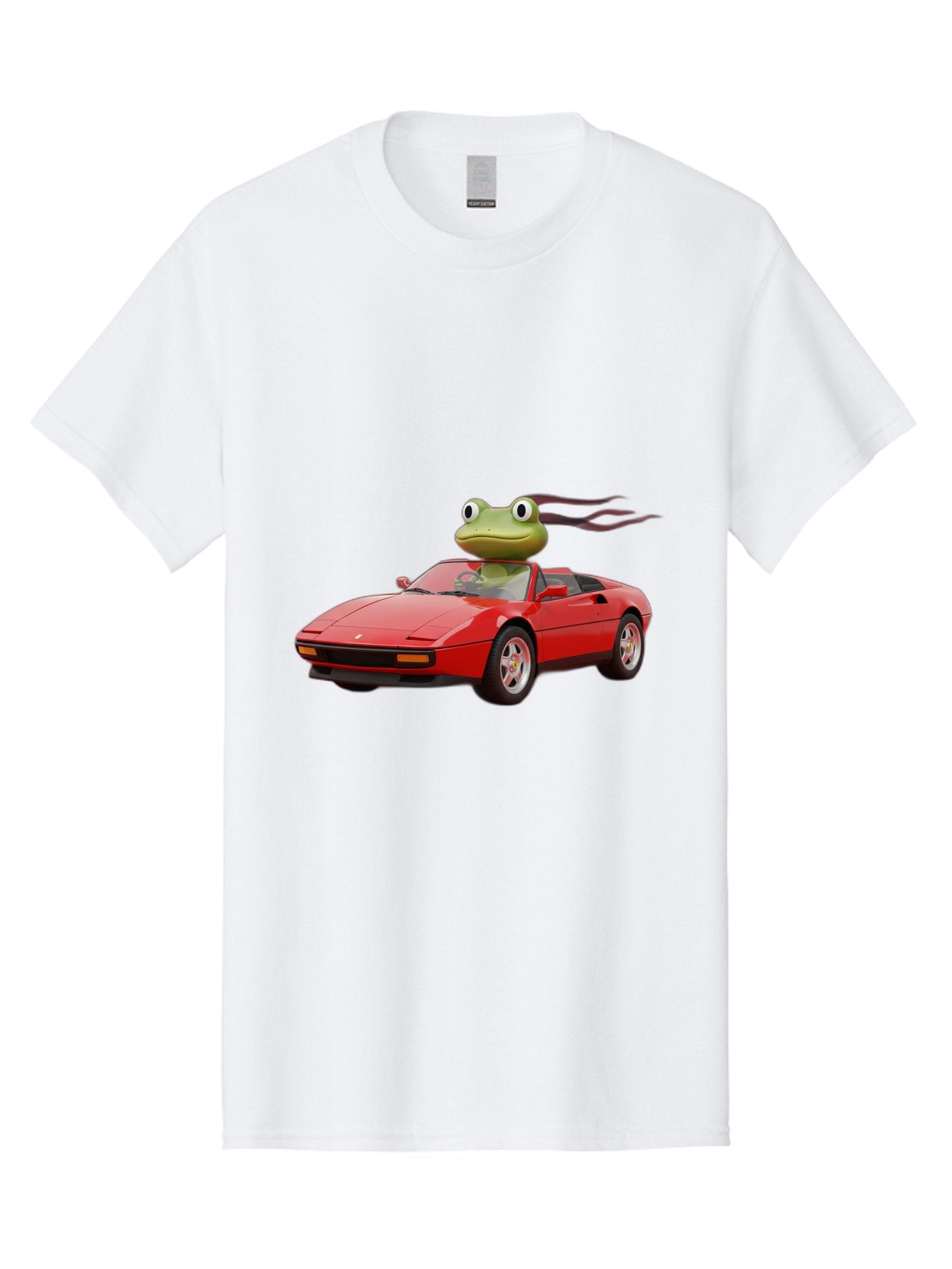 Frog-In-Ferrari-2 Men'S Graphic Tee, 100% Cotton, Comfortable Casual Summer Wear, Machine Washable, Vintage Camera, Old Camera, Antique Camera, Black Camera, Classic Photography, Photography Equipment, Nostalgic Device, Film Camera, Camera Art Baf826 12