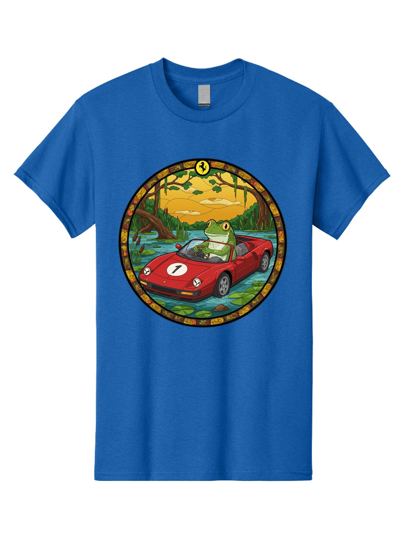 Frog-In-Ferrari-3 Men'S Graphic Tee, 100% Cotton, Comfortable Casual Summer Wear, Machine Washable, Vintage Camera, Old Camera, Antique Camera, Black Camera, Classic Photography, Photography Equipment, Nostalgic Device, Film Camera, Camera Art Baf827 10