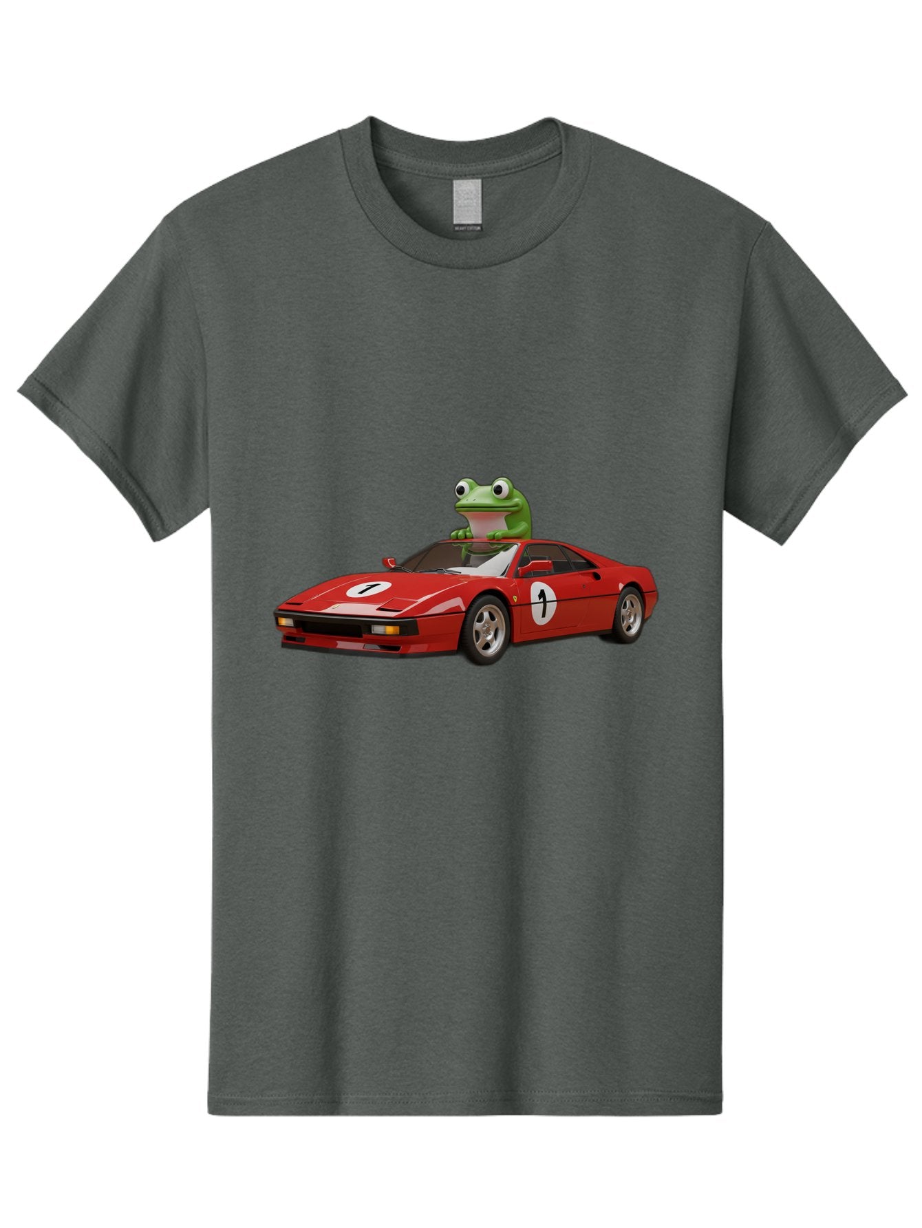 Frog-In-Ferrari-4 Men'S Graphic Tee, 100% Cotton, Comfortable Casual Summer Wear, Machine Washable, Vintage Camera, Old Camera, Antique Camera, Black Camera, Classic Photography, Photography Equipment, Nostalgic Device, Film Camera, Camera Art Baf828