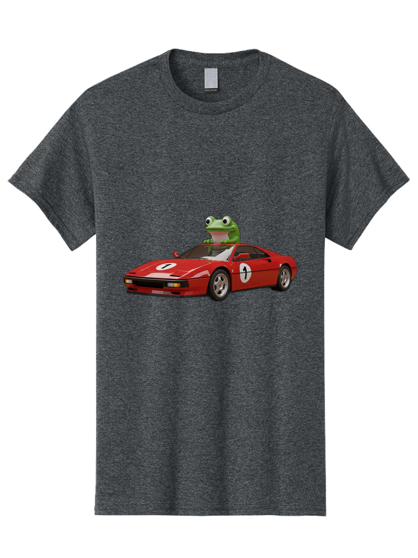 Frog-In-Ferrari-4 Men'S Graphic Tee, 100% Cotton, Comfortable Casual Summer Wear, Machine Washable, Vintage Camera, Old Camera, Antique Camera, Black Camera, Classic Photography, Photography Equipment, Nostalgic Device, Film Camera, Camera Art Baf828 15