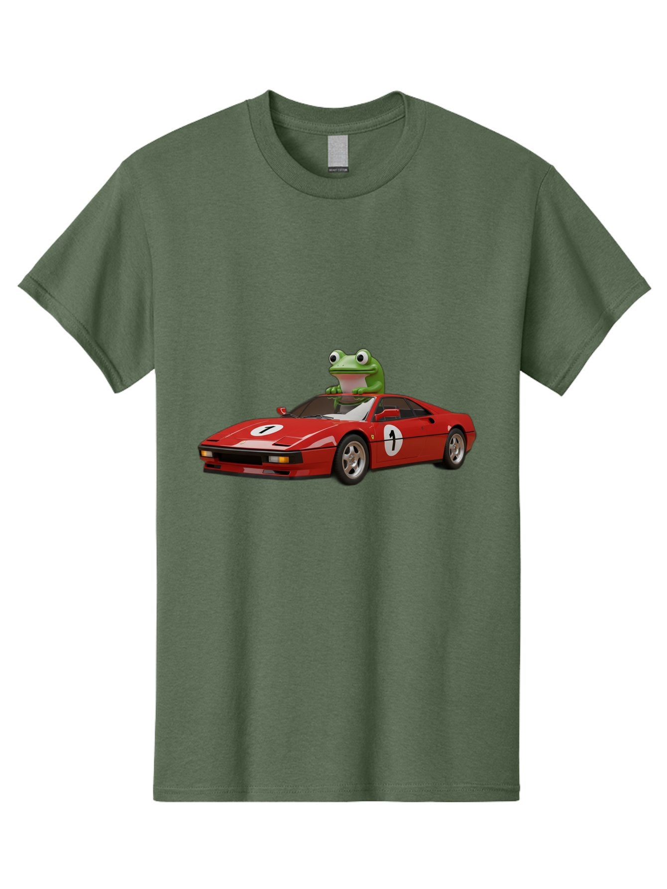 Frog-In-Ferrari-4 Men'S Graphic Tee, 100% Cotton, Comfortable Casual Summer Wear, Machine Washable, Vintage Camera, Old Camera, Antique Camera, Black Camera, Classic Photography, Photography Equipment, Nostalgic Device, Film Camera, Camera Art Baf828 5