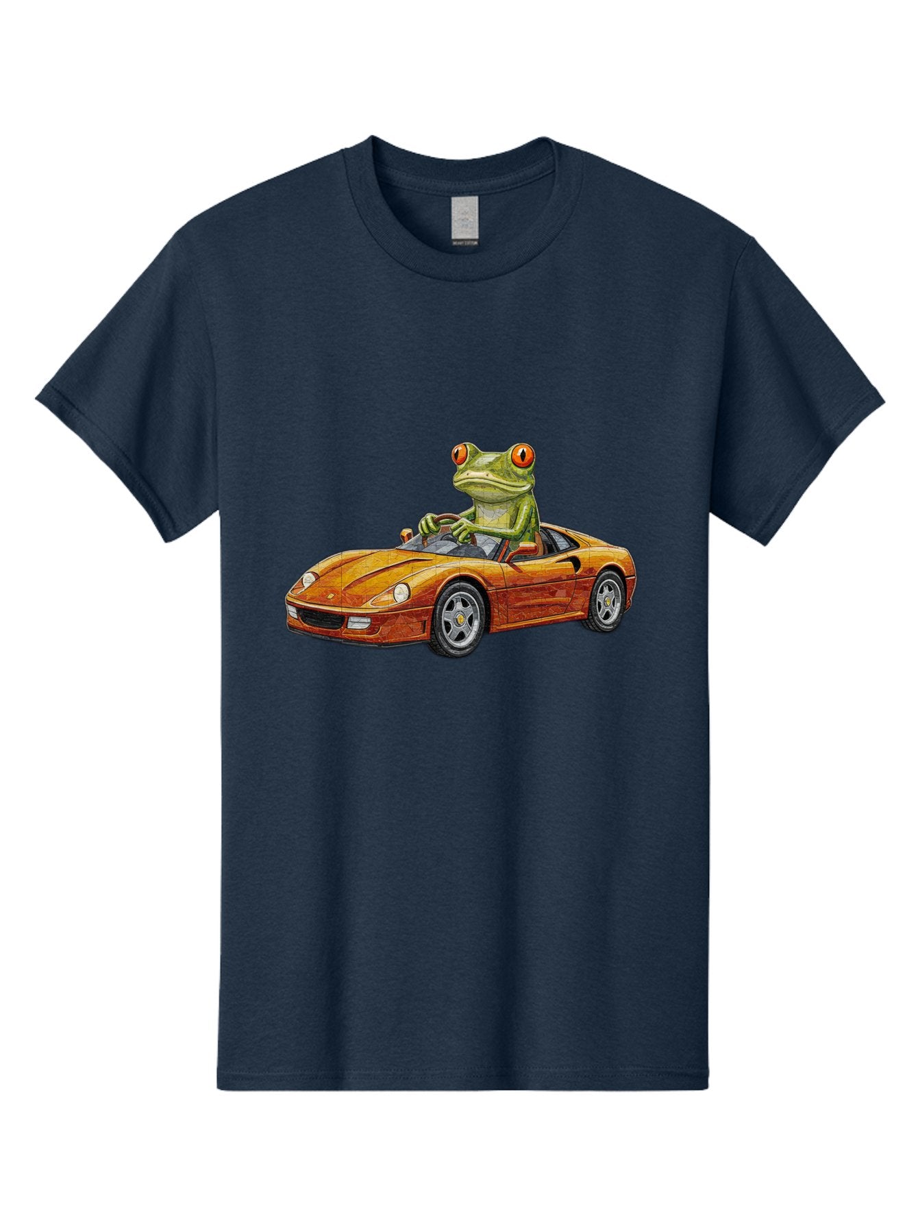 Frog-In-Ferrari-5 Men'S Graphic Tee, 100% Cotton, Comfortable Casual Summer Wear, Machine Washable, Vintage Camera, Old Camera, Antique Camera, Black Camera, Classic Photography, Photography Equipment, Nostalgic Device, Film Camera, Camera Art Baf829 13